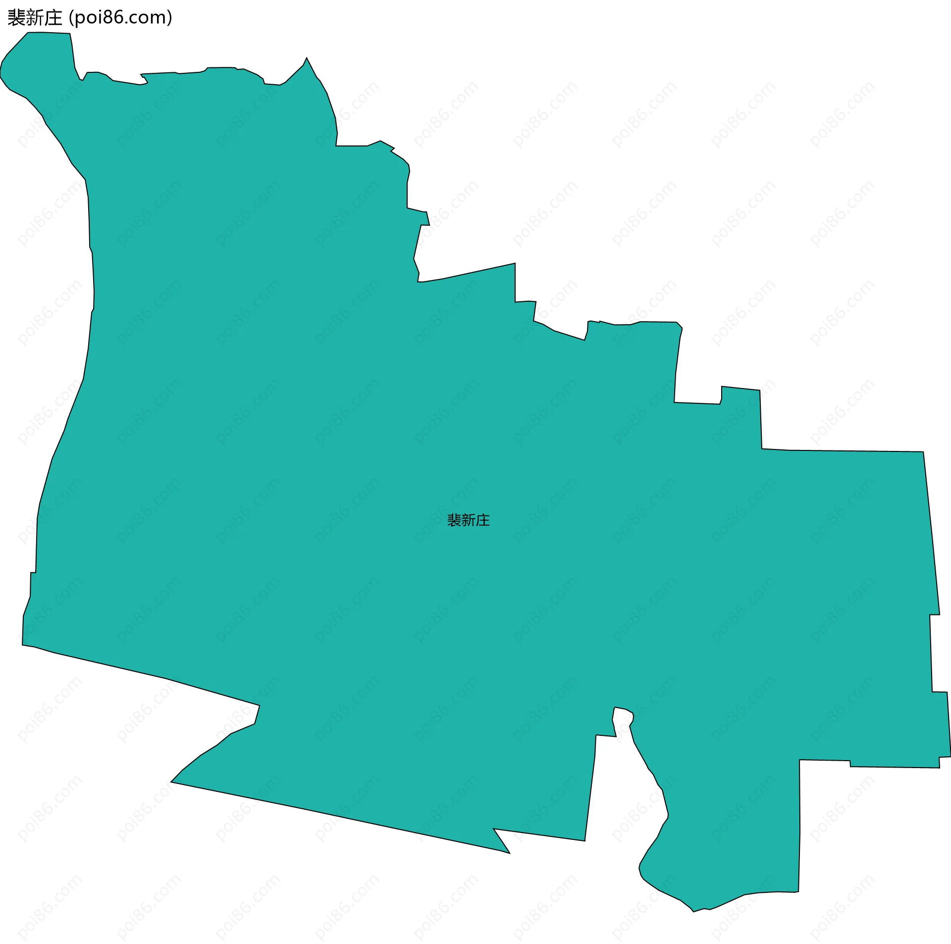 裴新庄边界地图