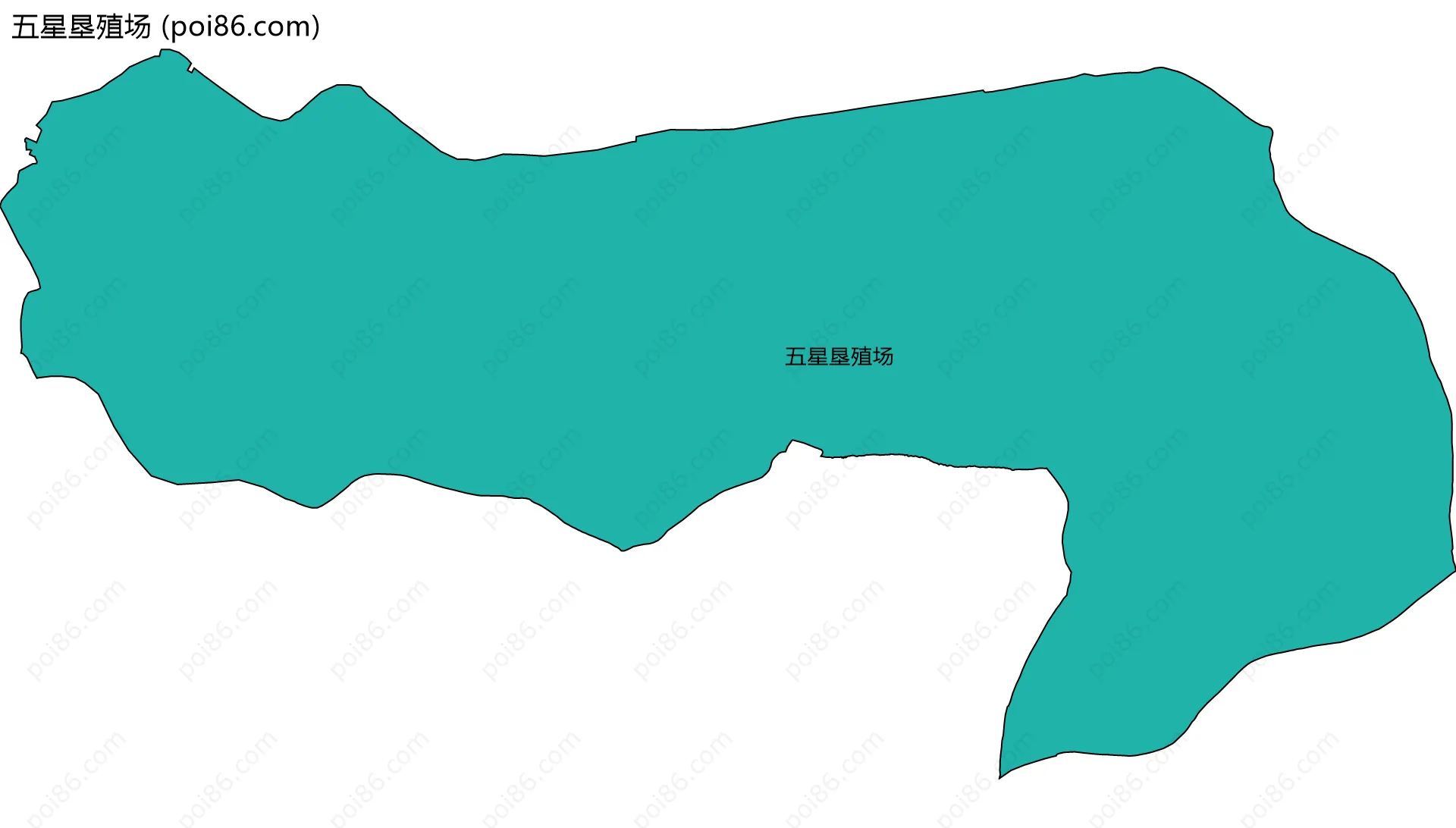 五星垦殖场边界地图