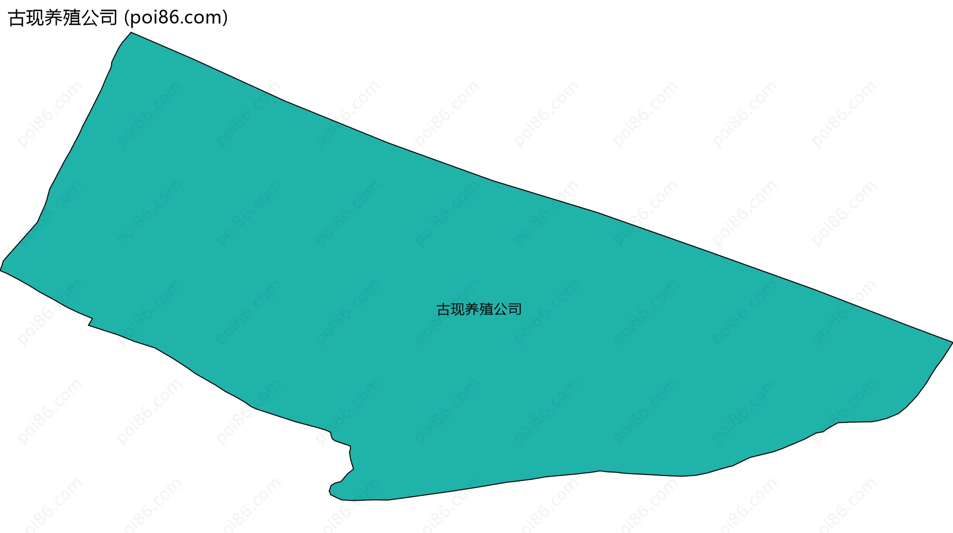 古现养殖公司边界地图