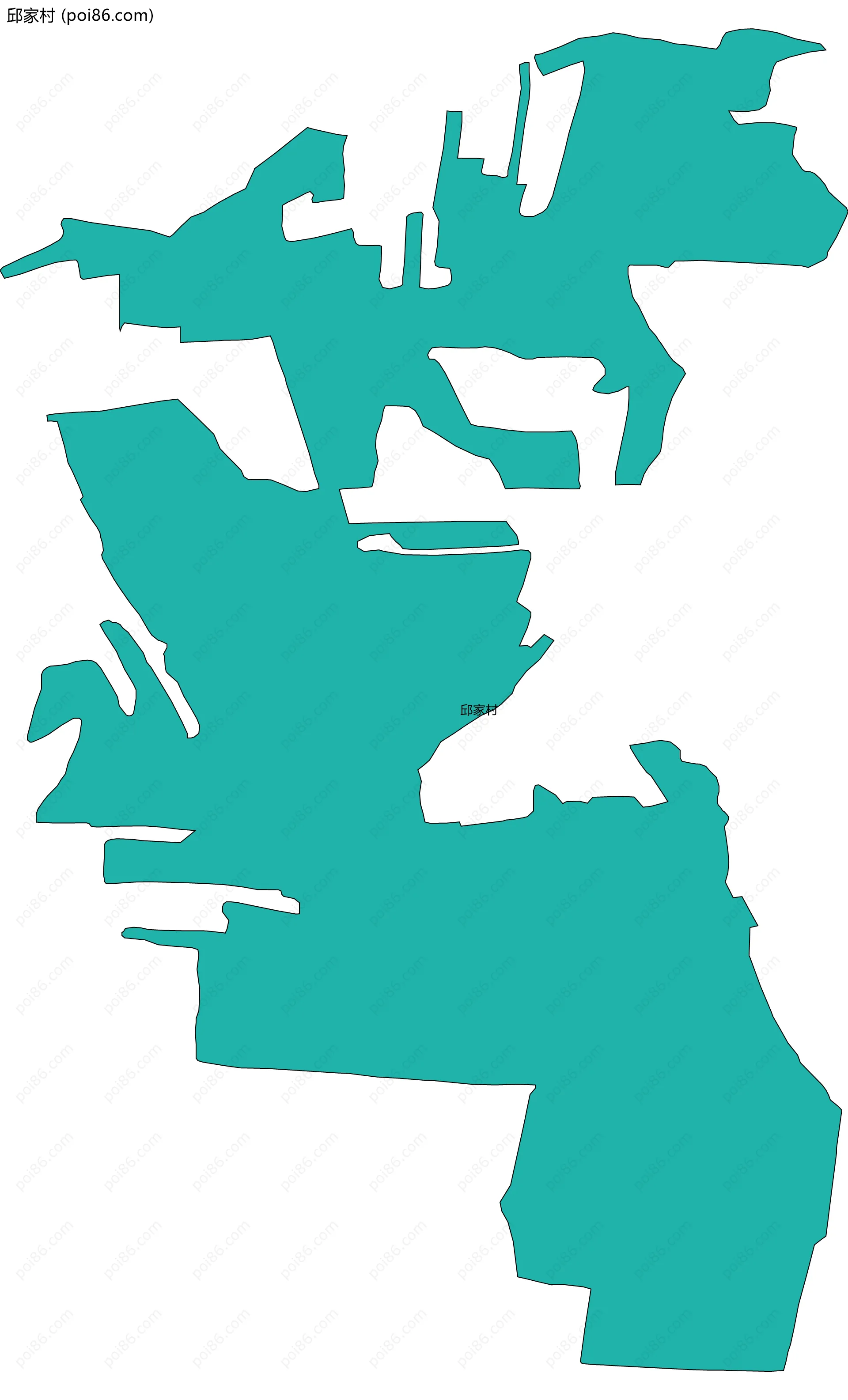 邱家村边界地图