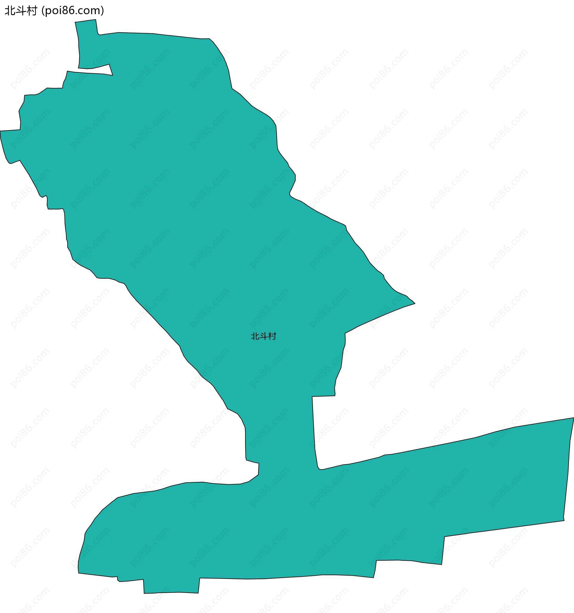 北斗村边界地图