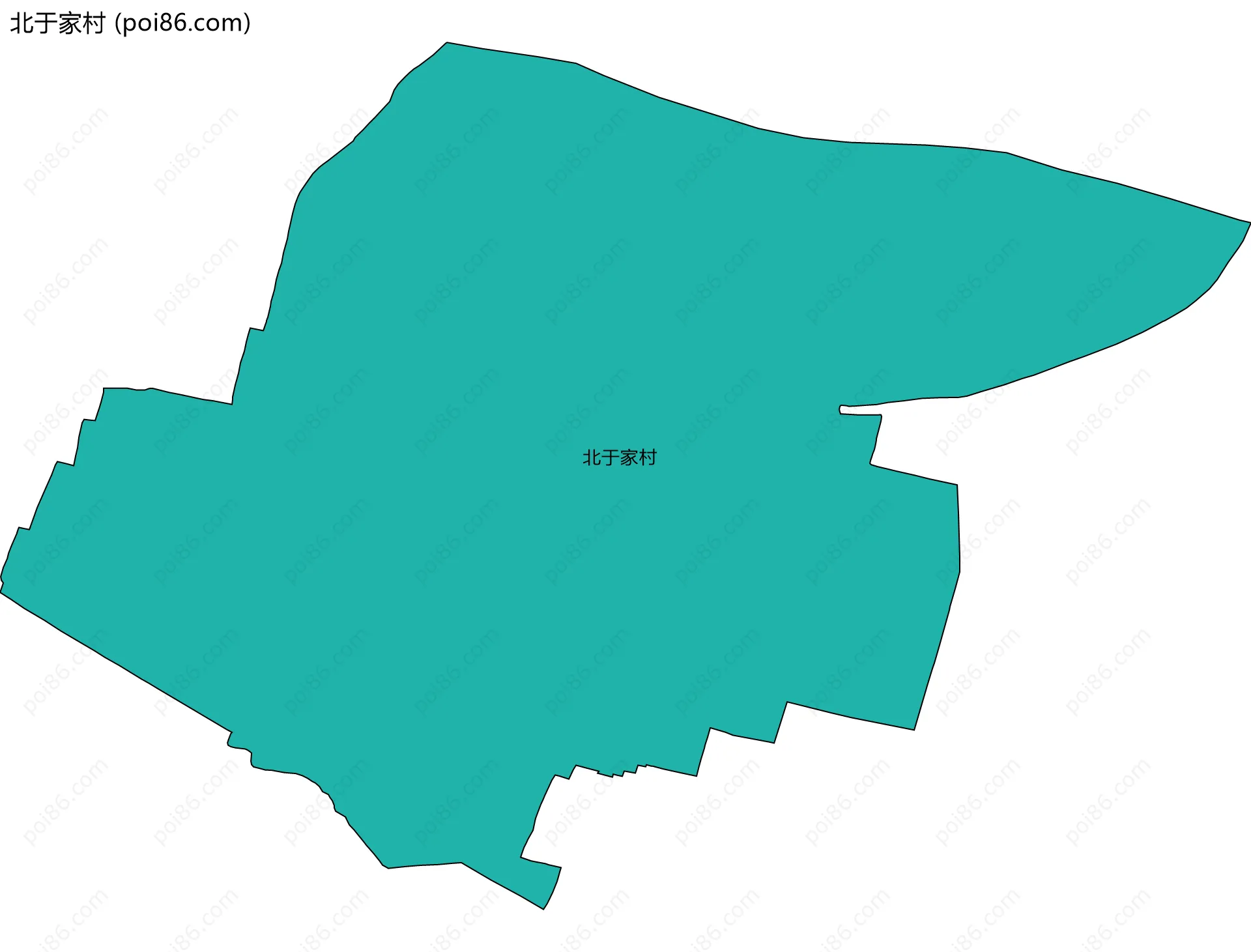 北于家村边界地图