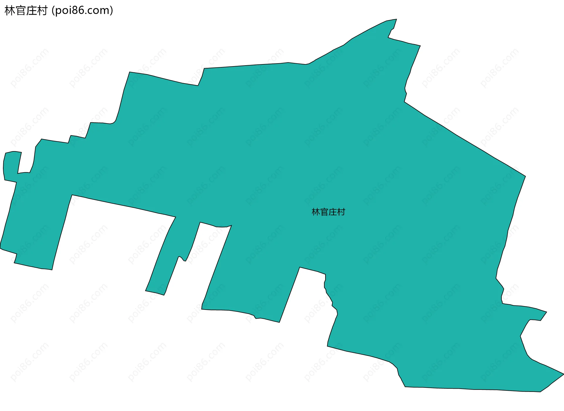 林官庄村边界地图