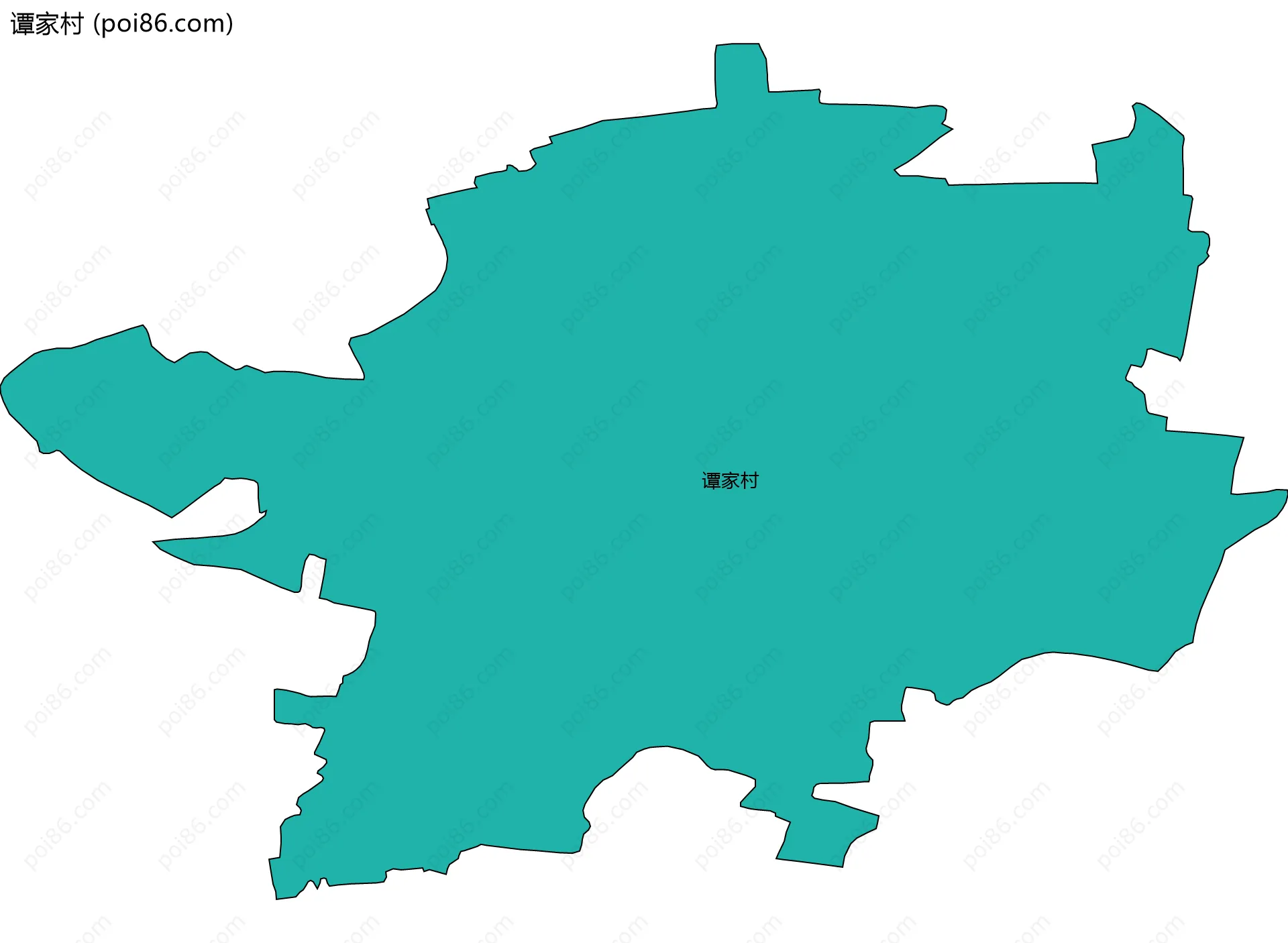 谭家村边界地图