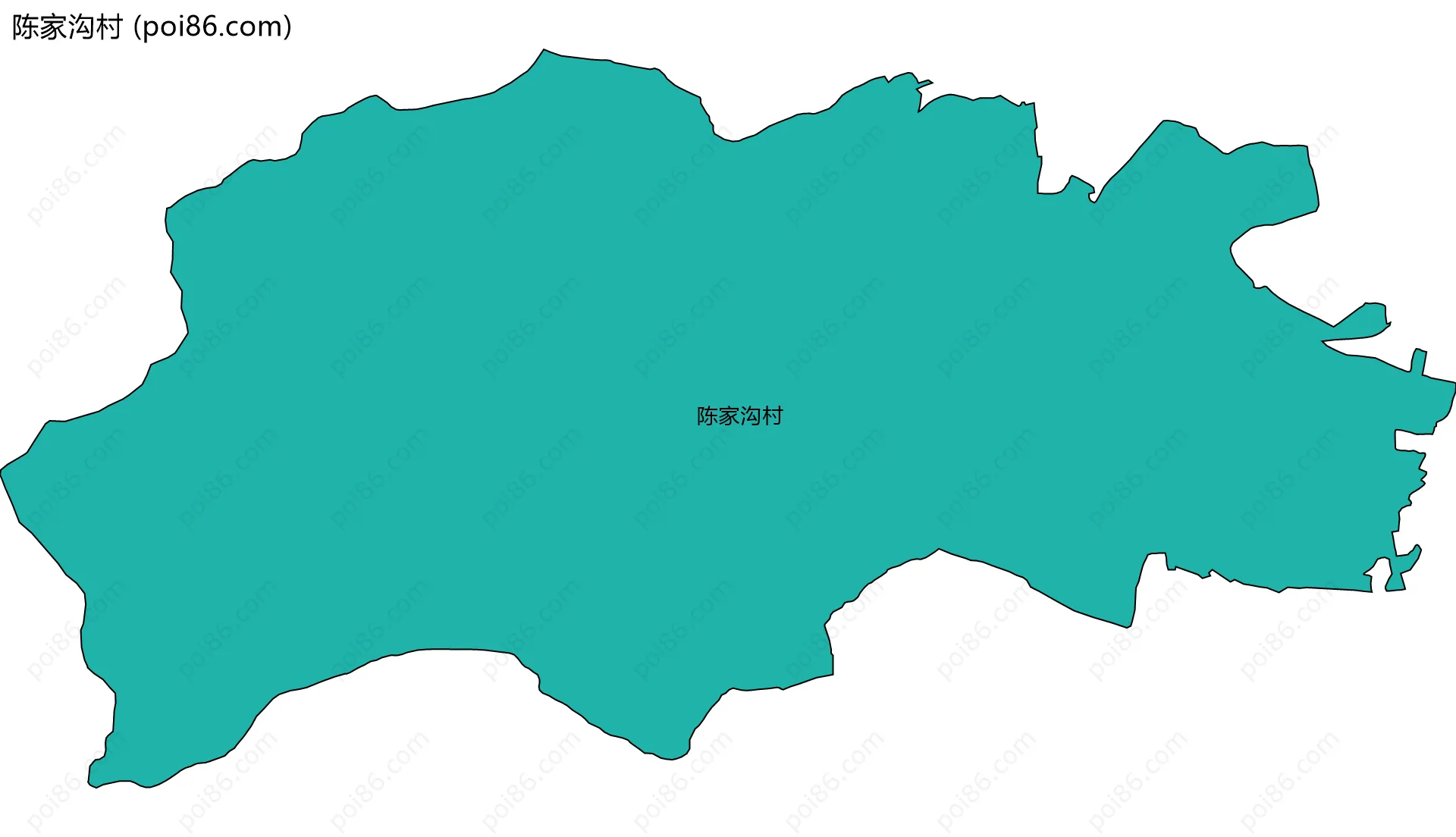 陈家沟村边界地图