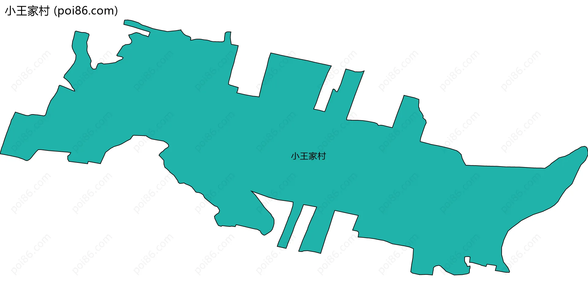 小王家村边界地图