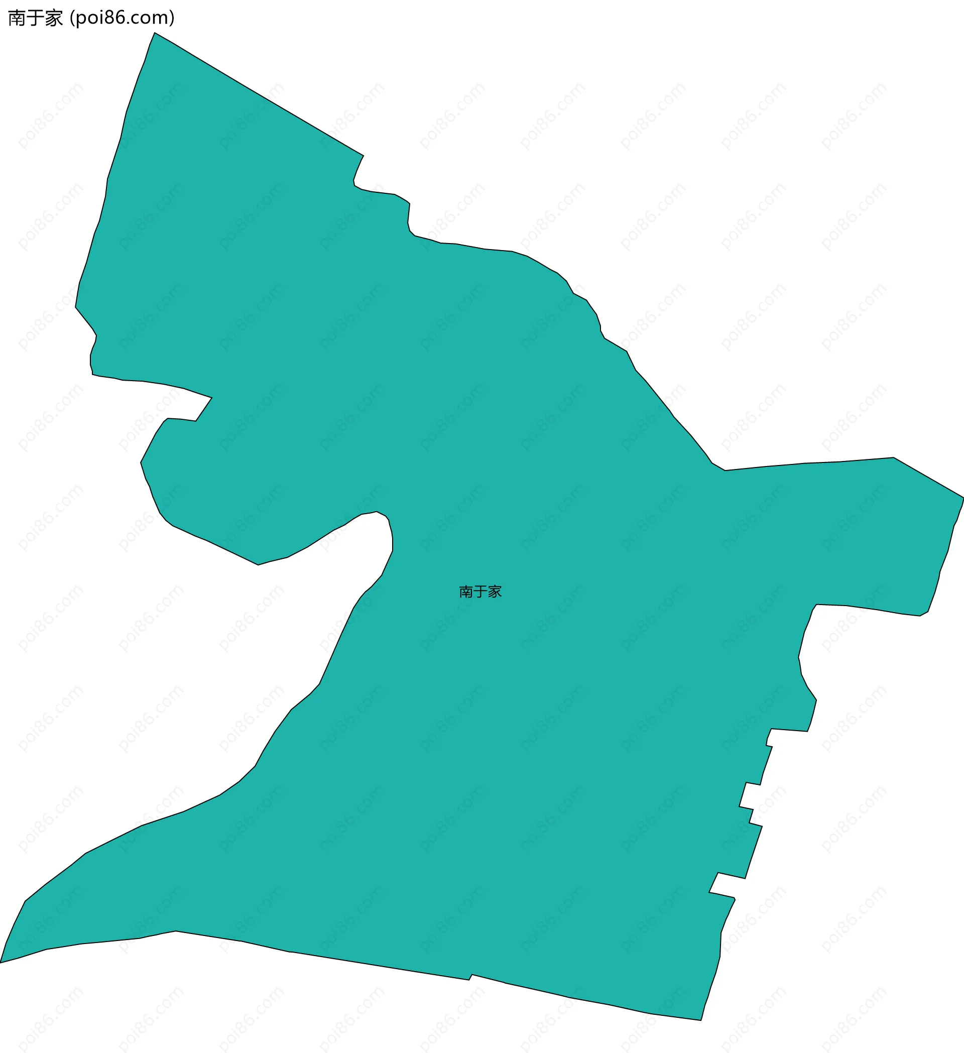 南于家边界地图