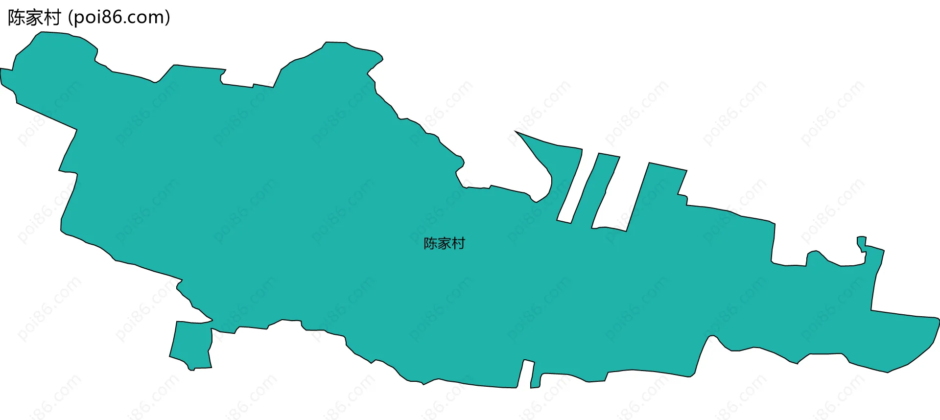 陈家村边界地图