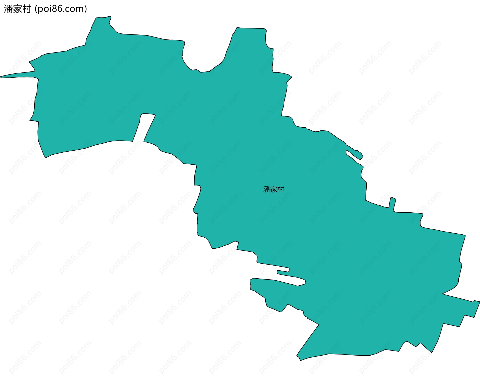 潘家村边界地图