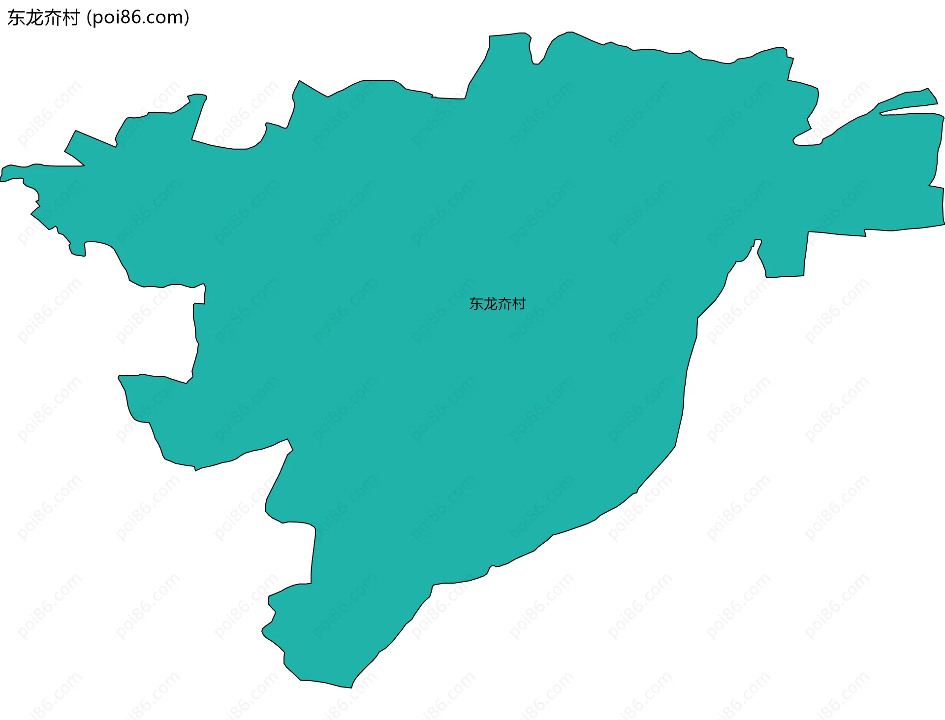 东龙夼村边界地图