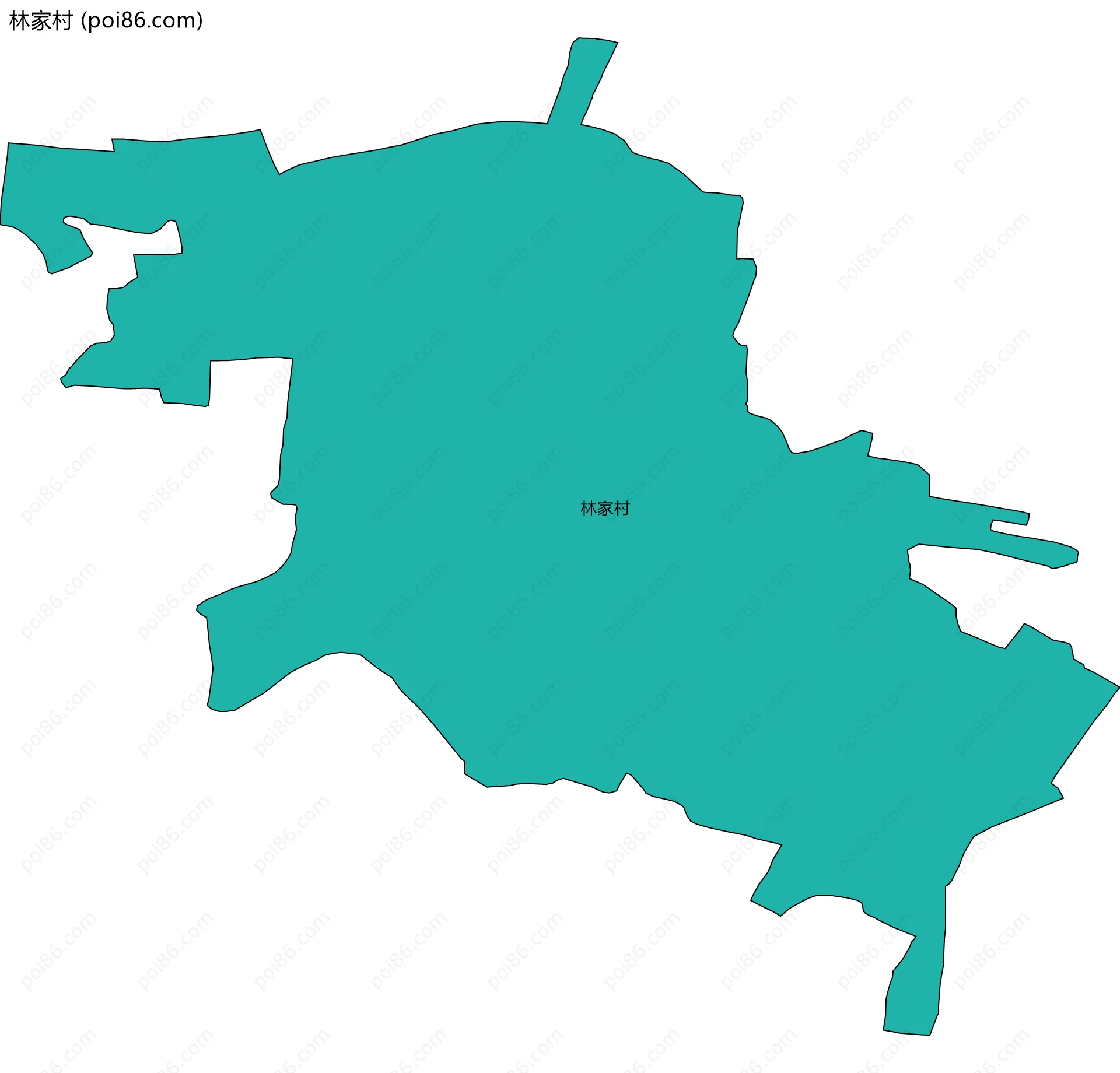 林家村边界地图