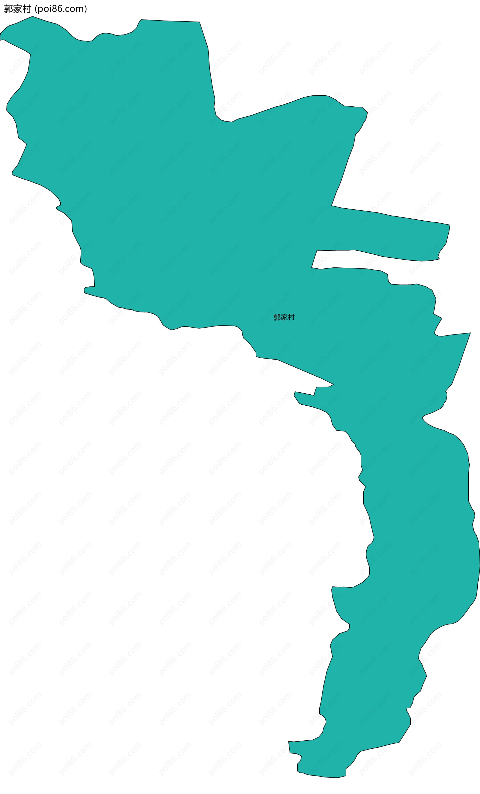 郭家村边界地图