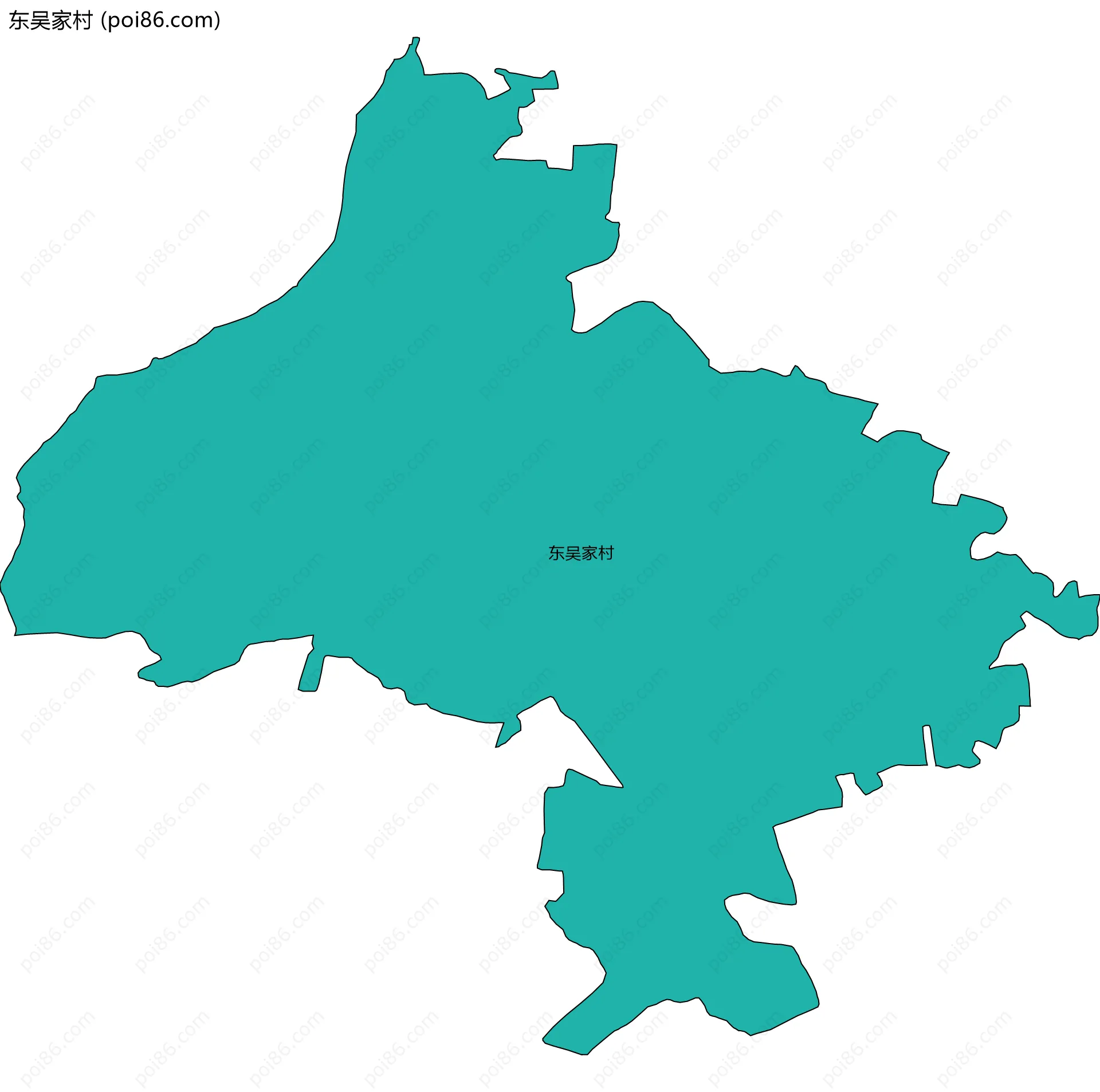 东吴家村边界地图