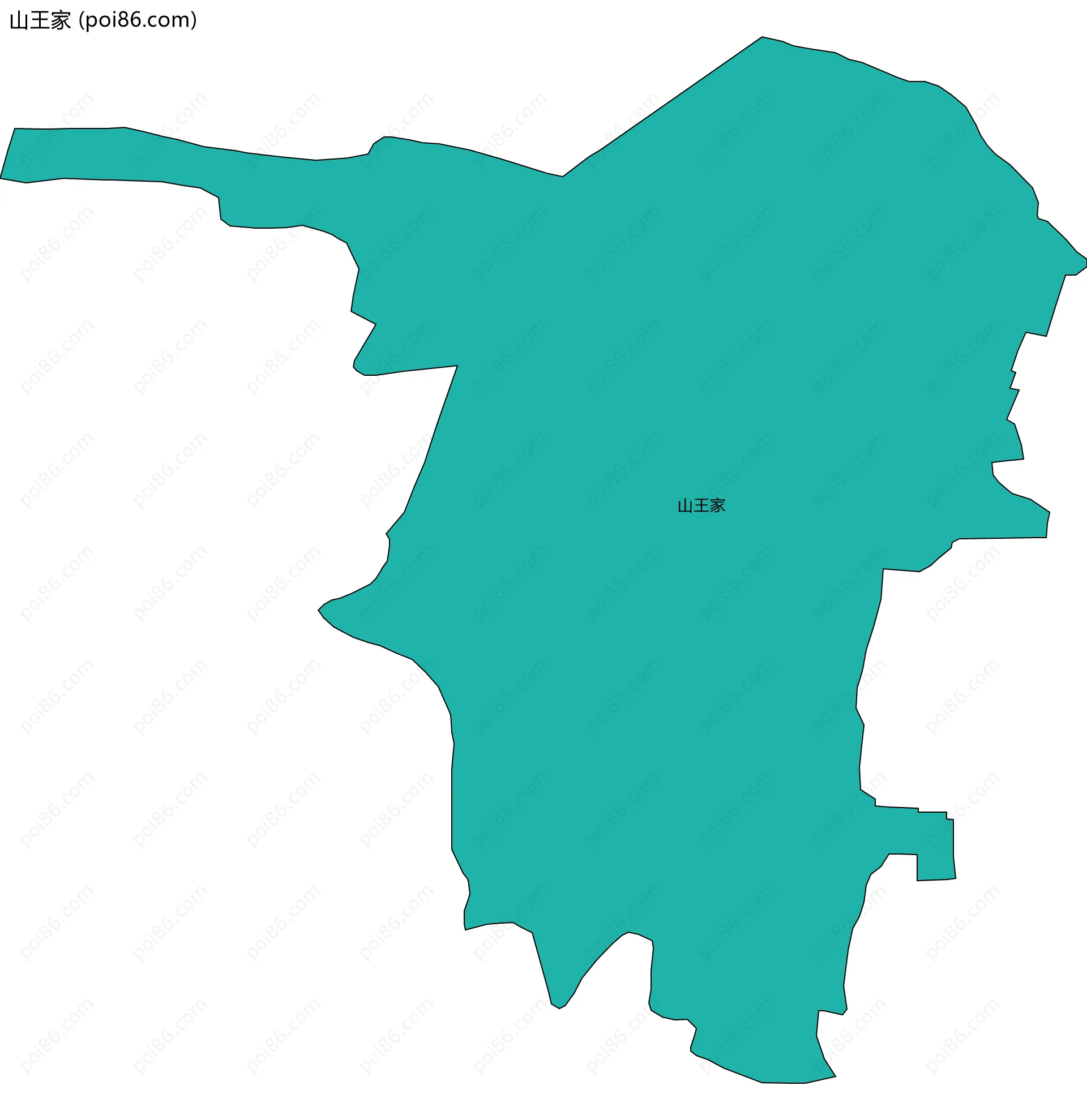 山王家边界地图