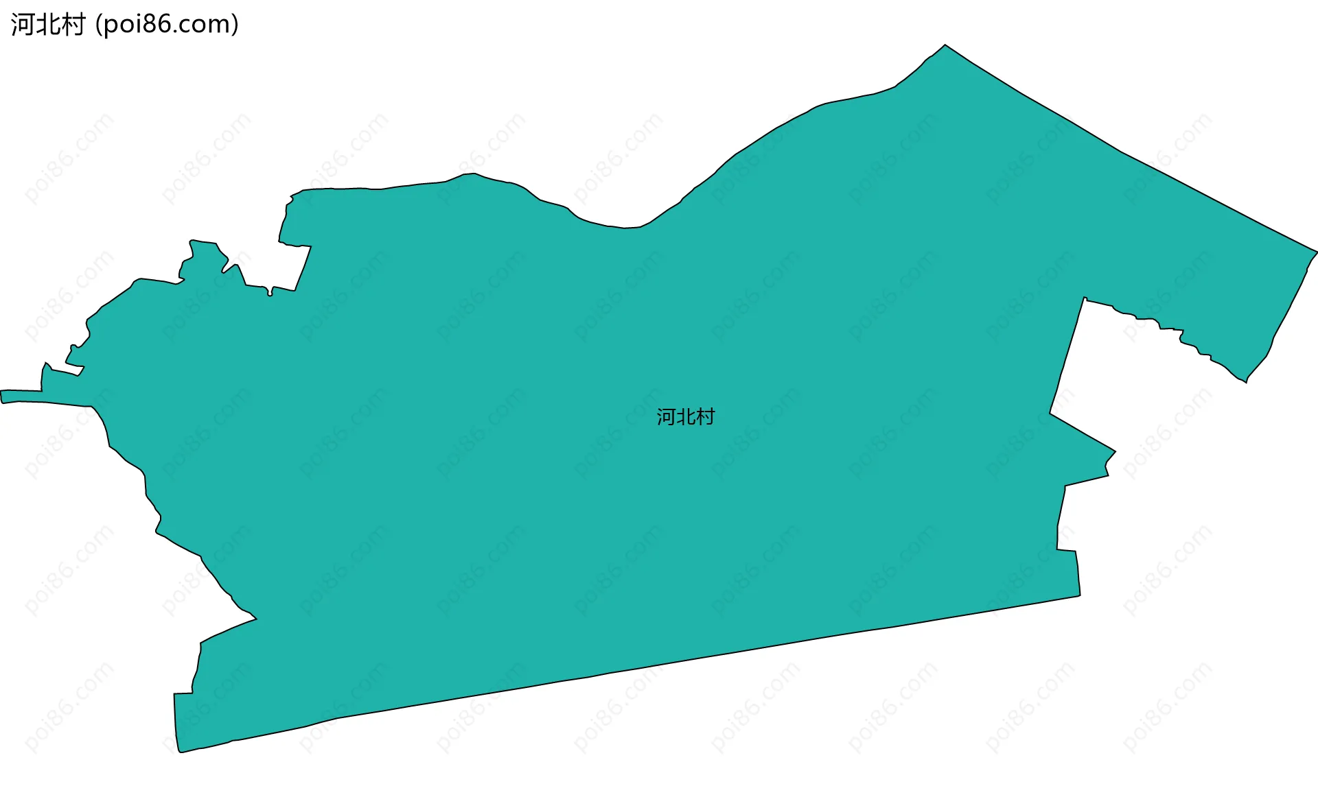 河北村边界地图