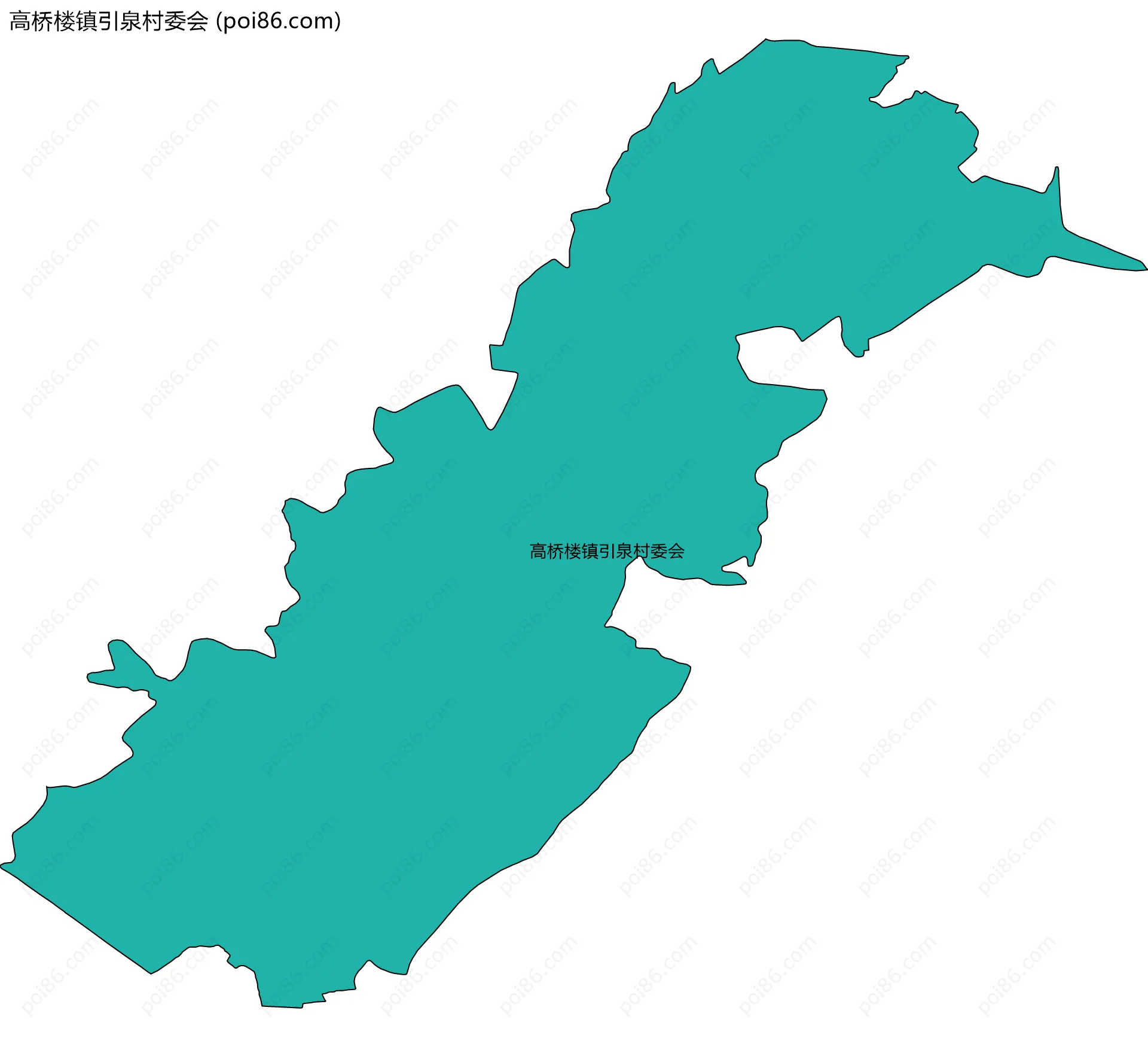 高桥楼镇引泉村委会边界地图