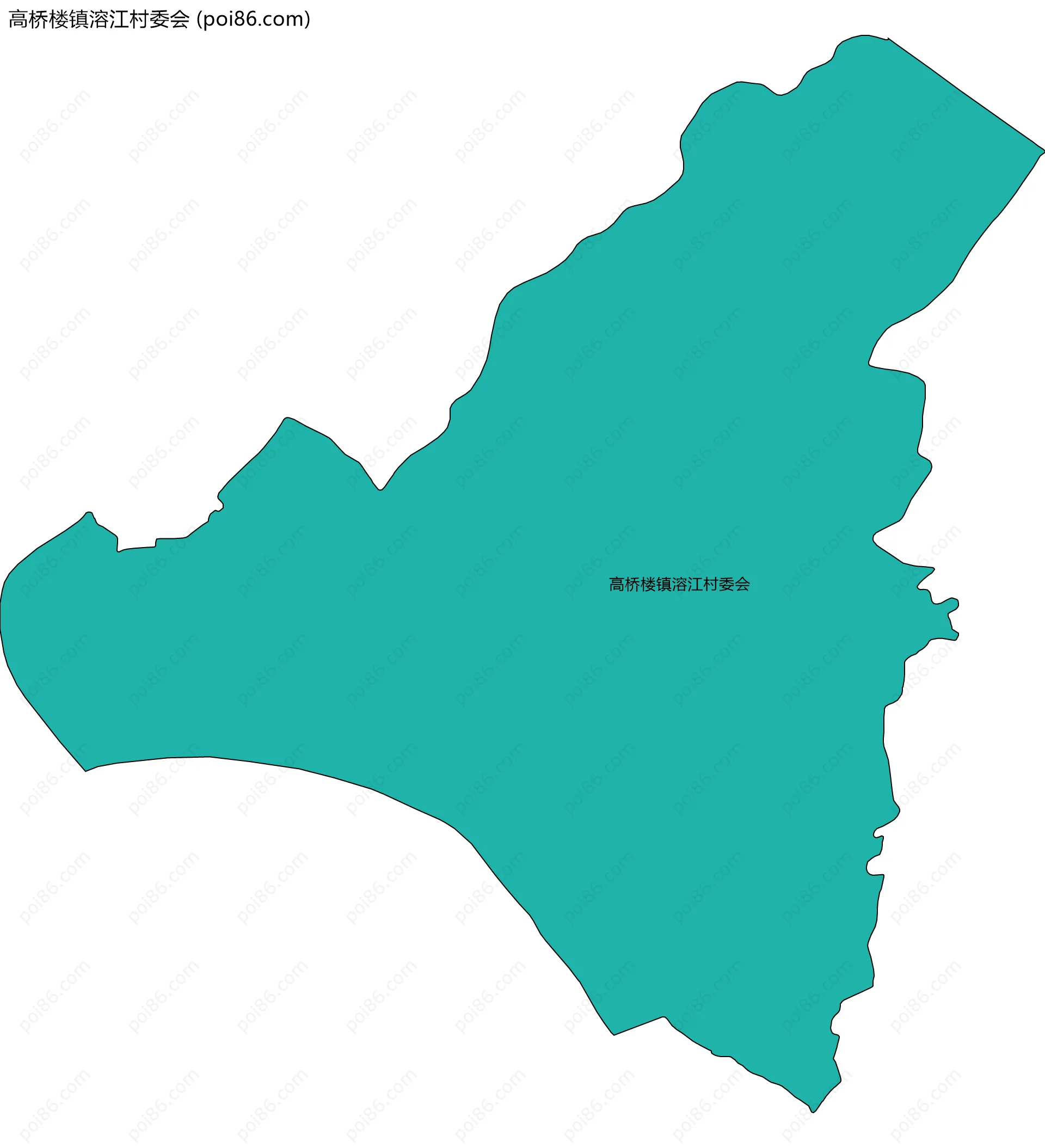 高桥楼镇溶江村委会边界地图