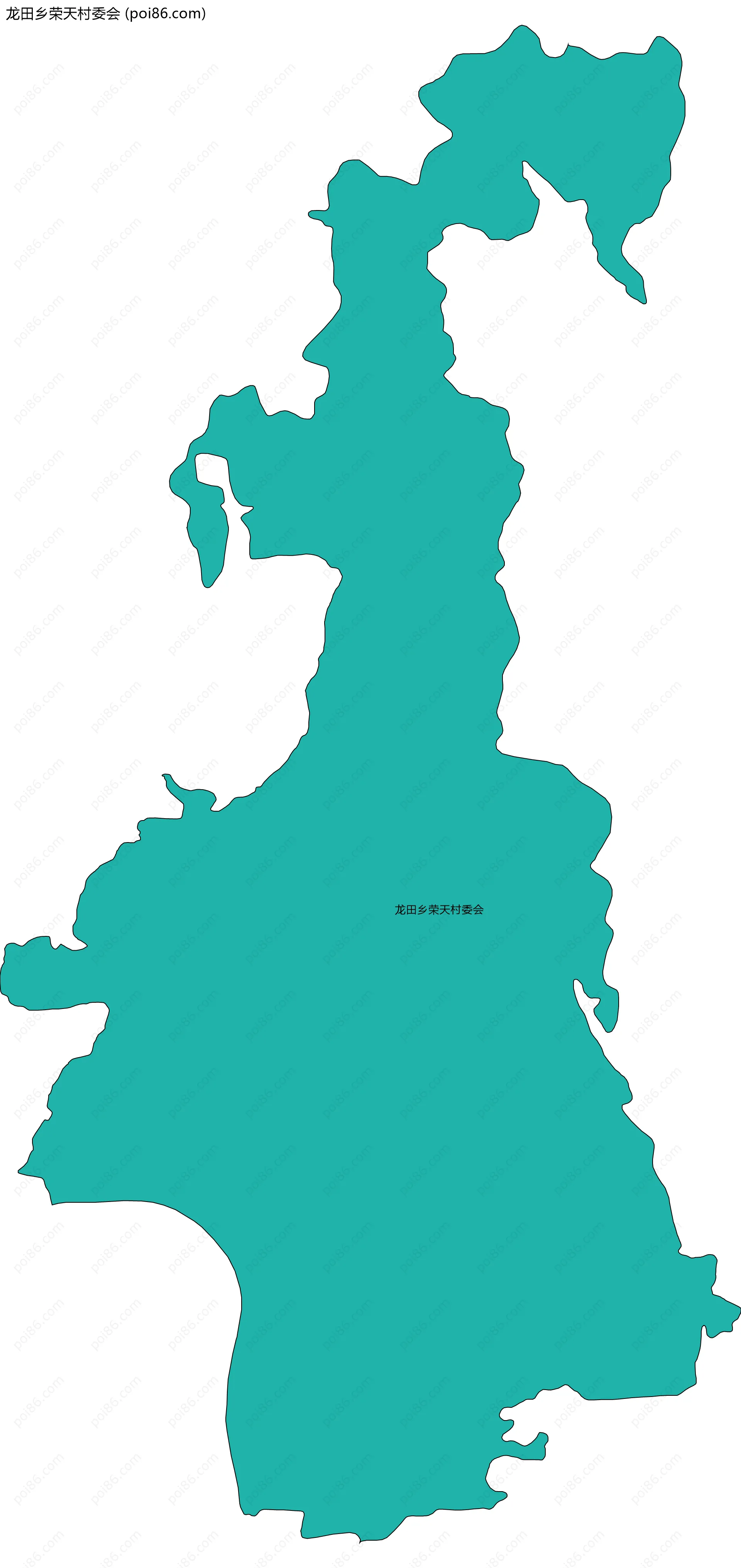 龙田乡荣天村委会边界地图