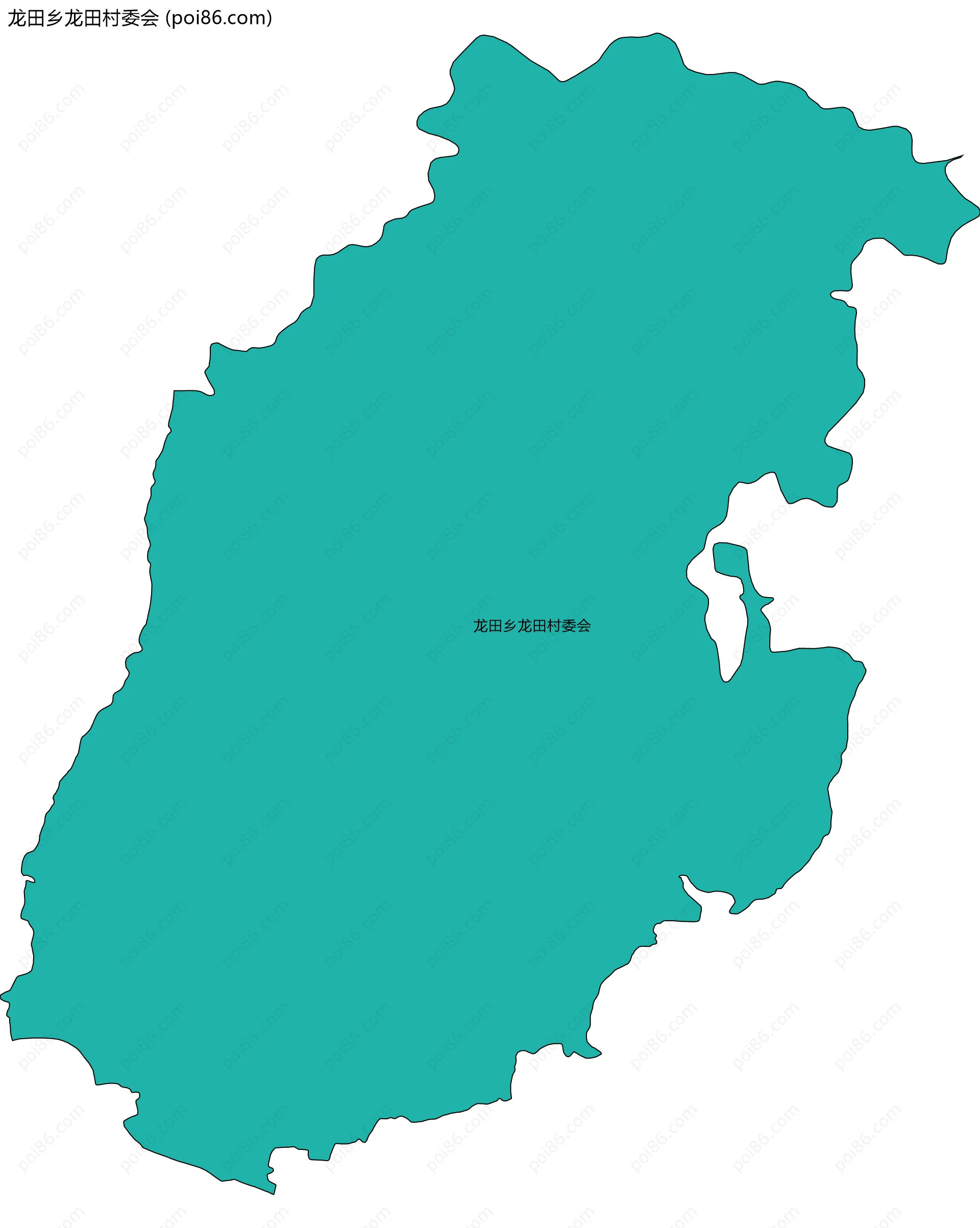 龙田乡龙田村委会边界地图