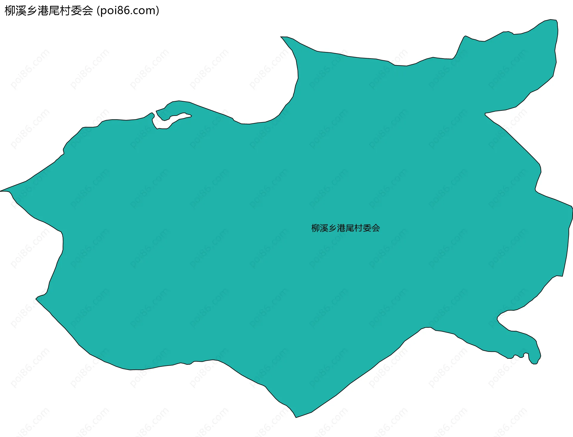 柳溪乡港尾村委会边界地图