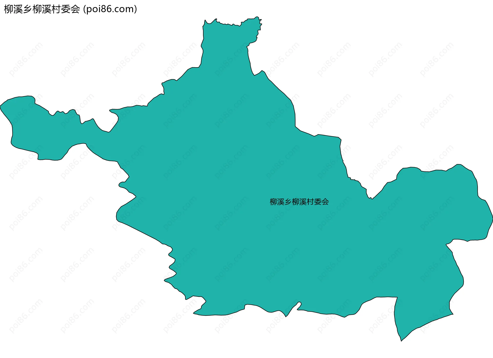 柳溪乡柳溪村委会边界地图