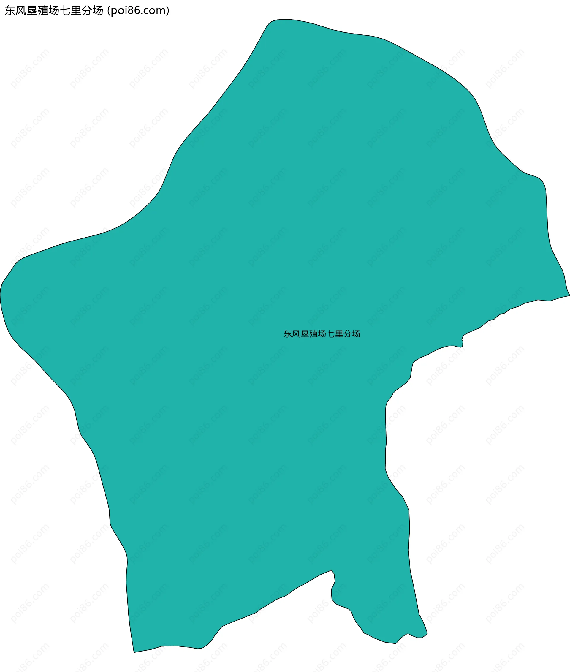 东风垦殖场七里分场边界地图