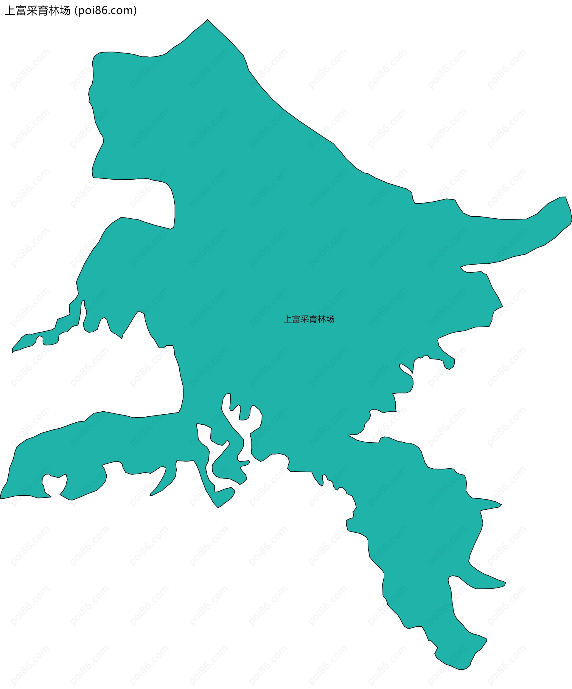 上富采育林场边界地图