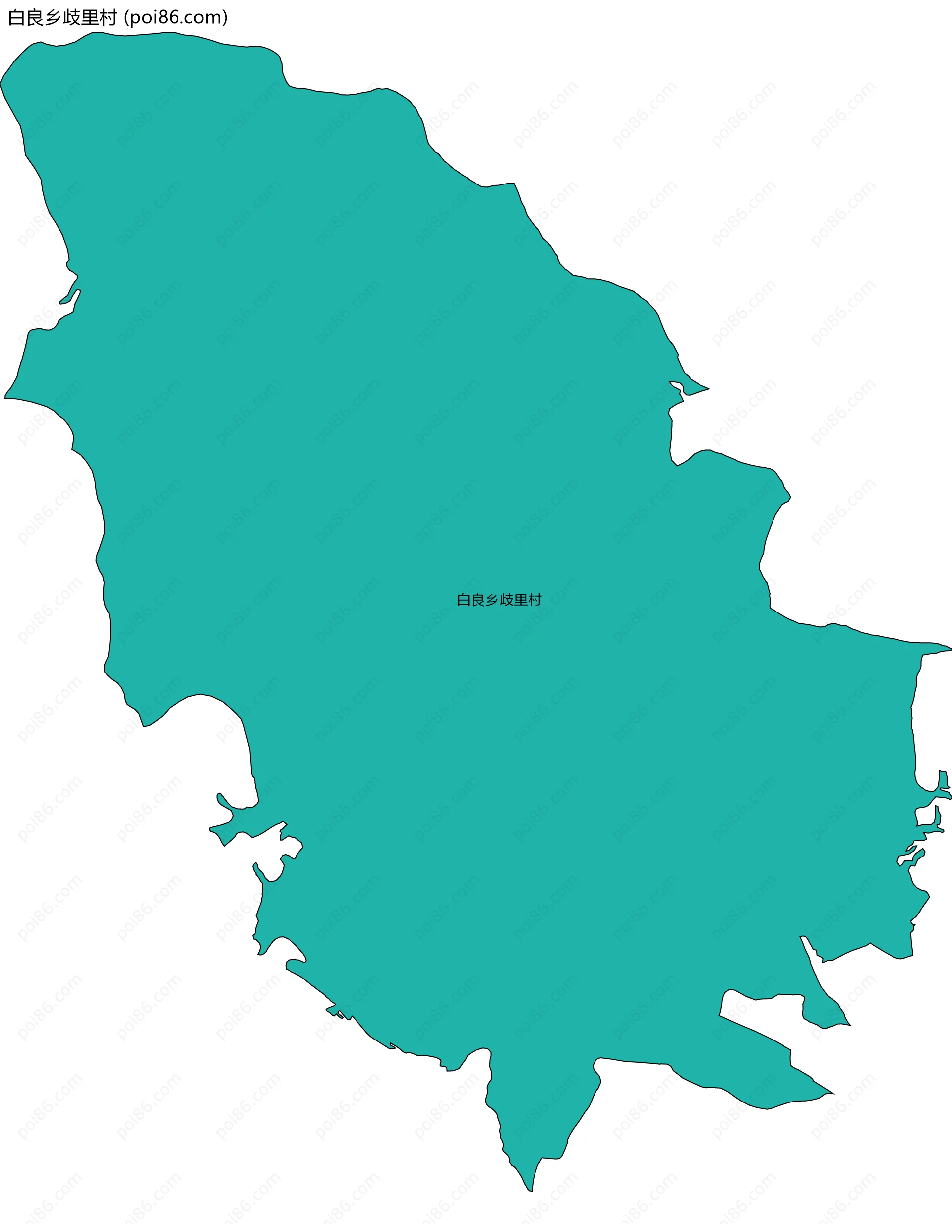 白良乡歧里村边界地图