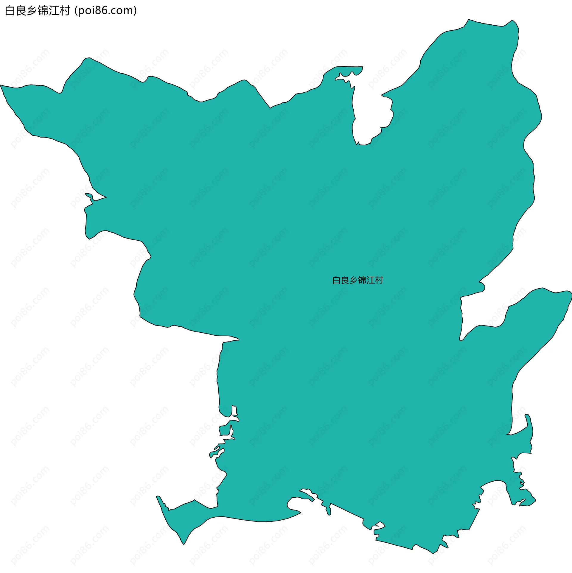 白良乡锦江村边界地图