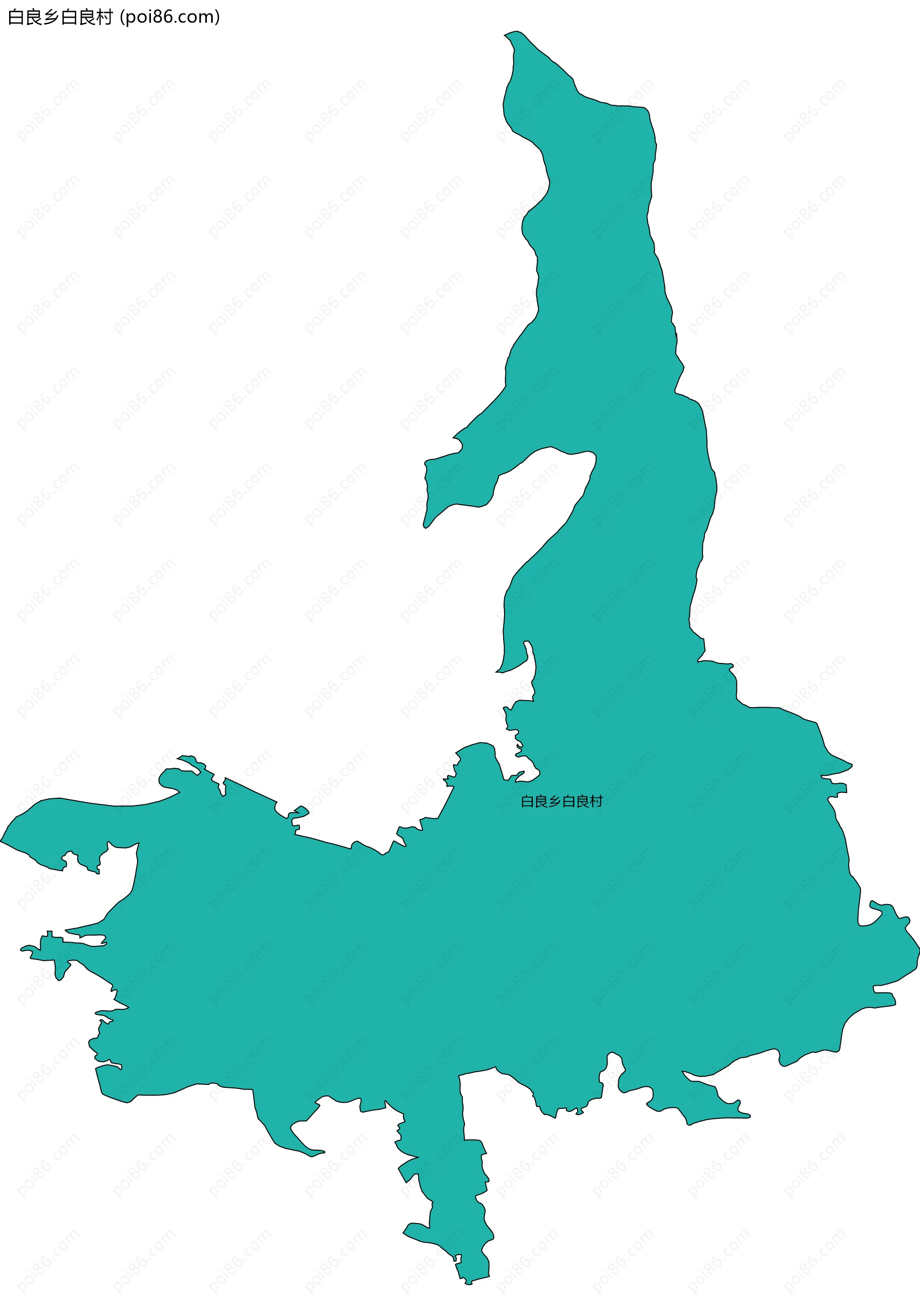 白良乡白良村边界地图