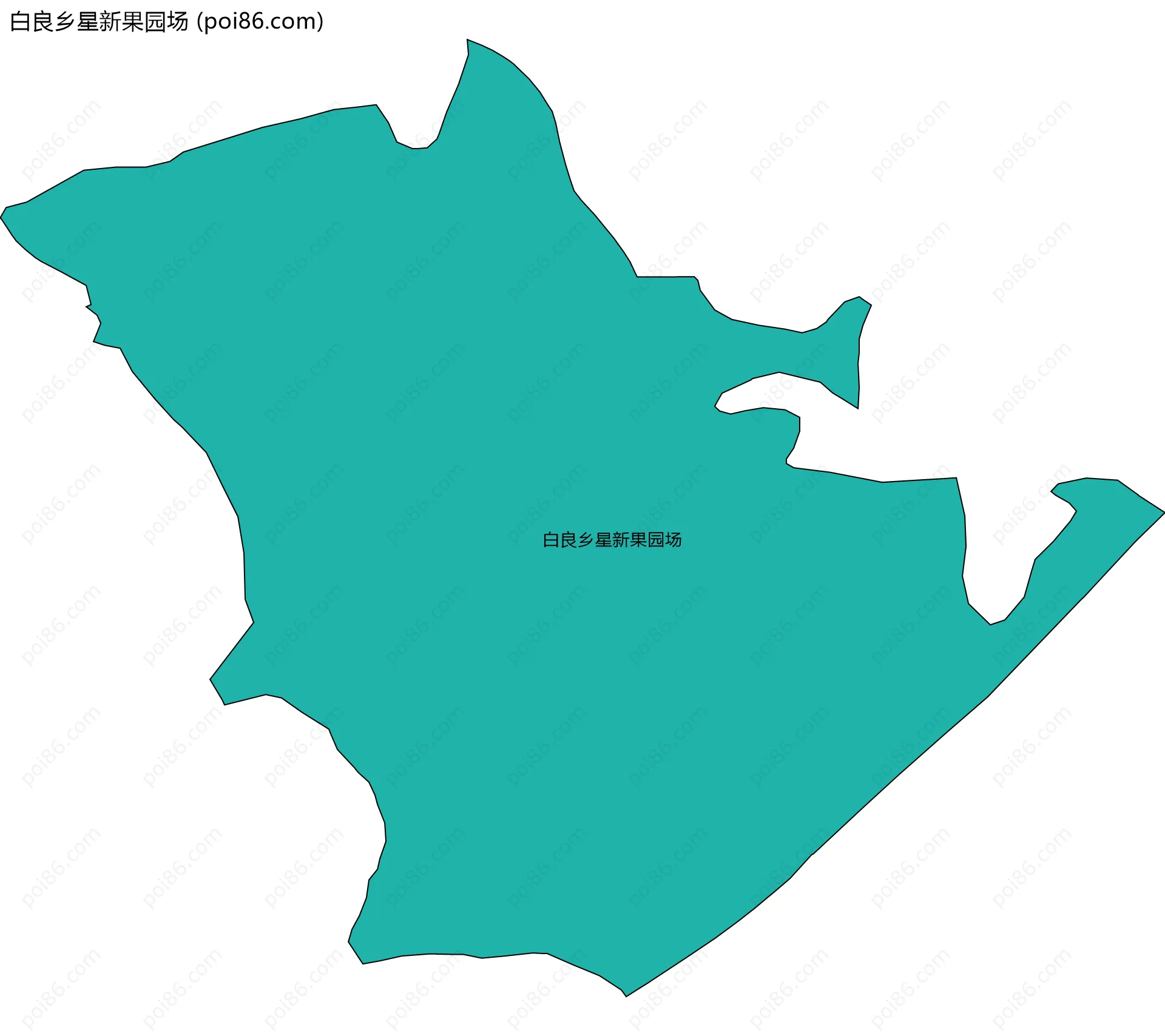 白良乡星新果园场边界地图