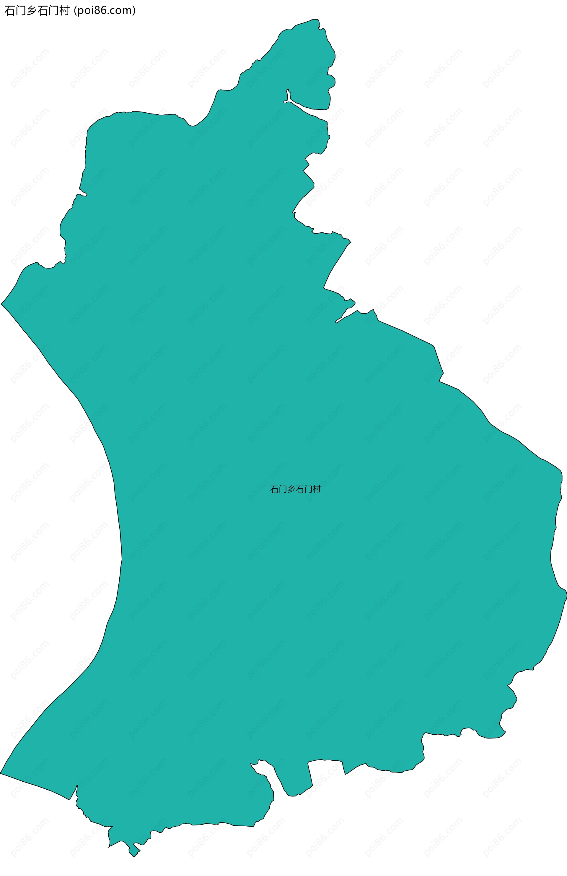石门乡石门村边界地图