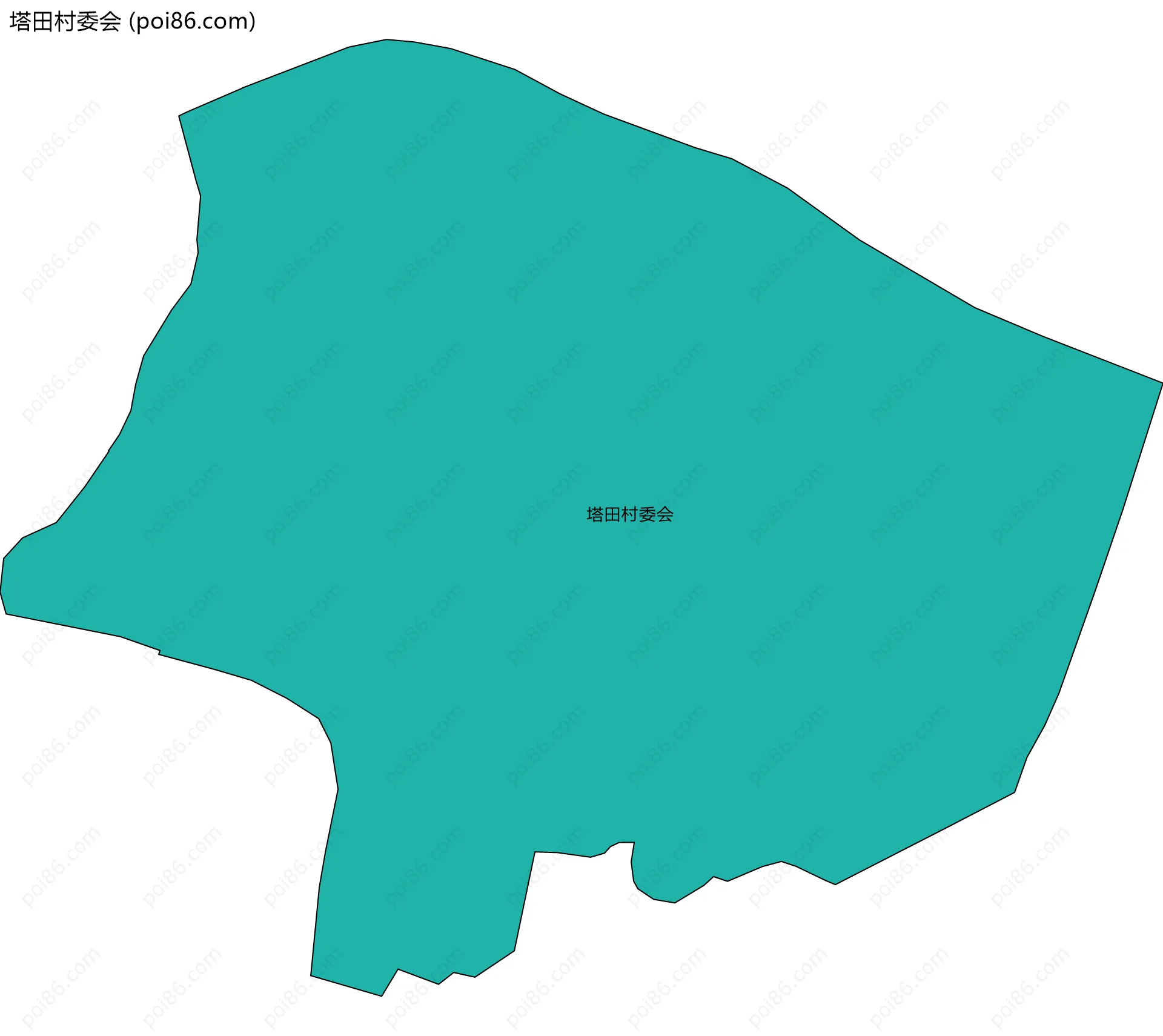 塔田村委会边界地图