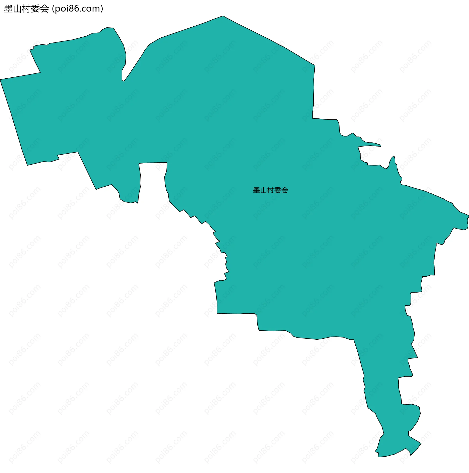 墨山村委会边界地图