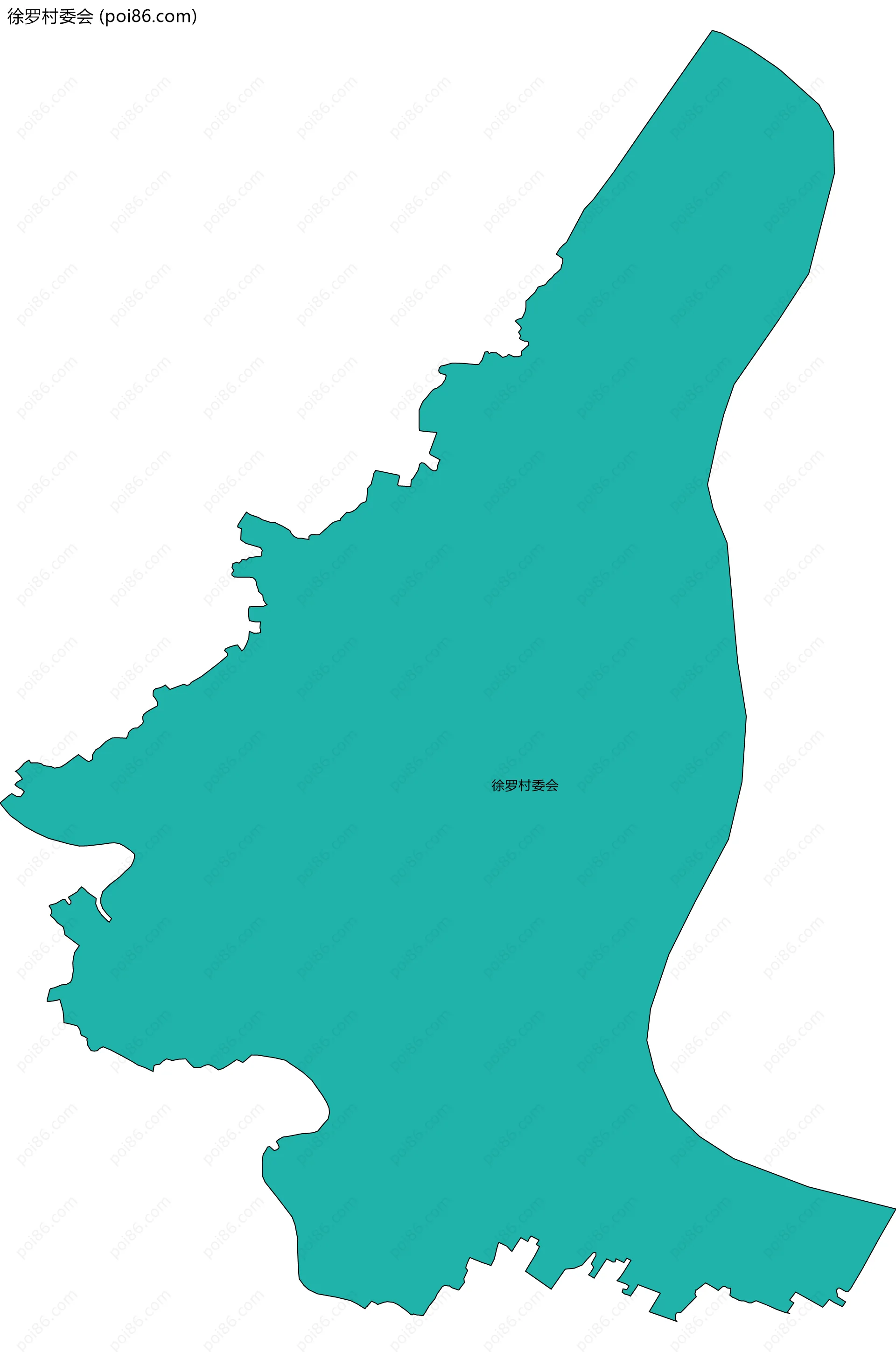 徐罗村委会边界地图