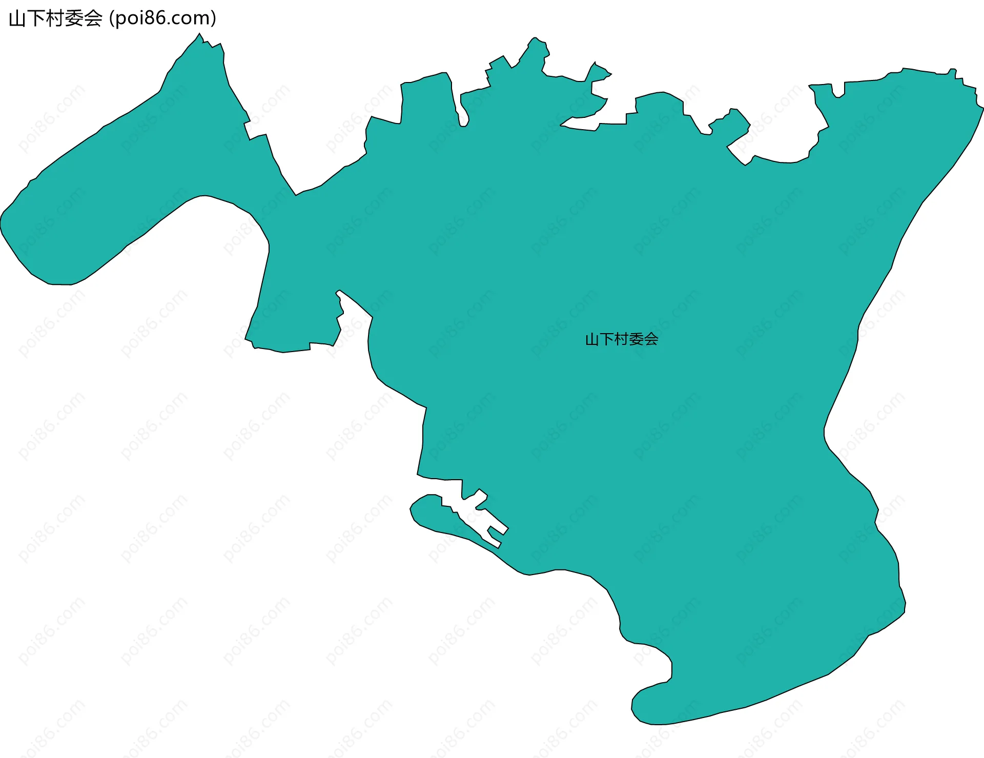 山下村委会边界地图