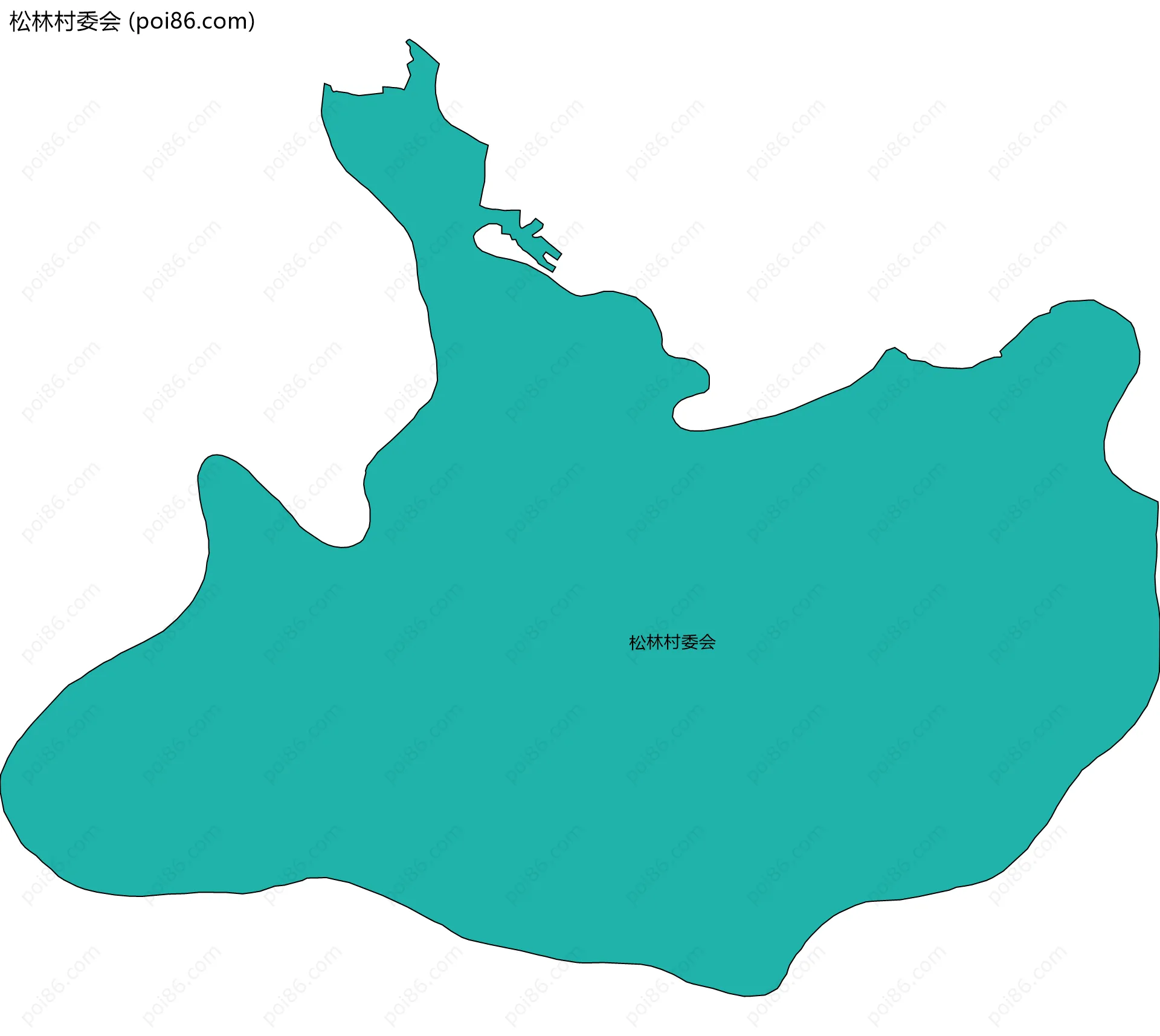 松林村委会边界地图