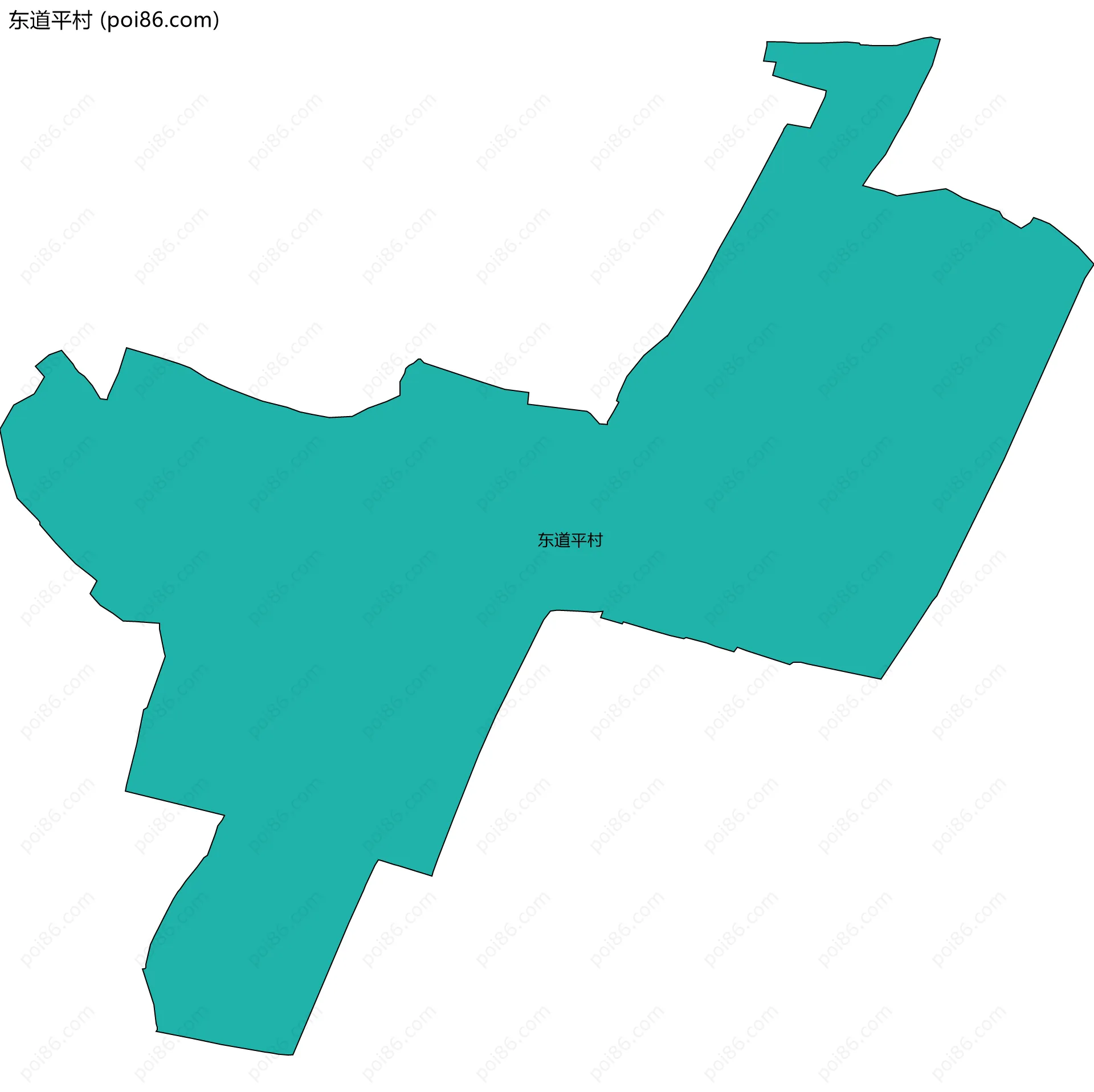 东道平村边界地图