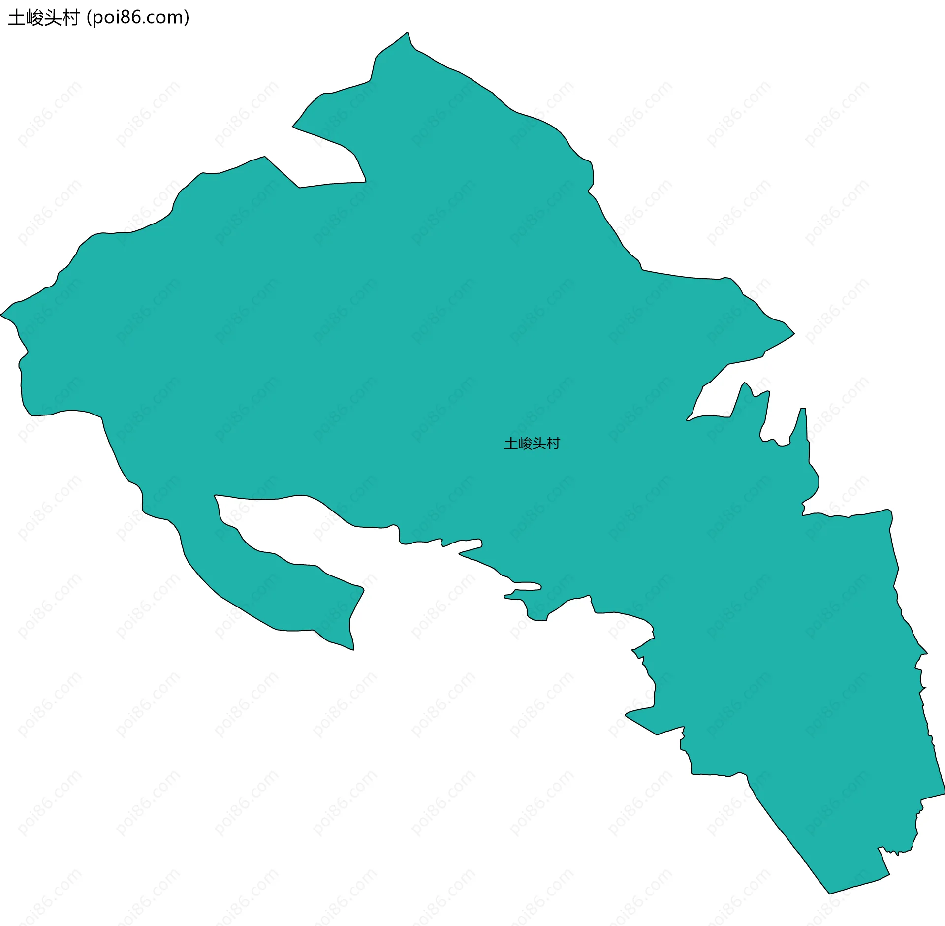 土峻头村边界地图