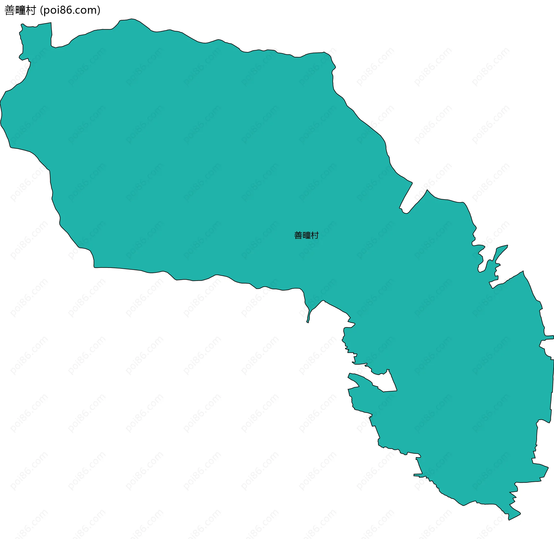 善疃村边界地图