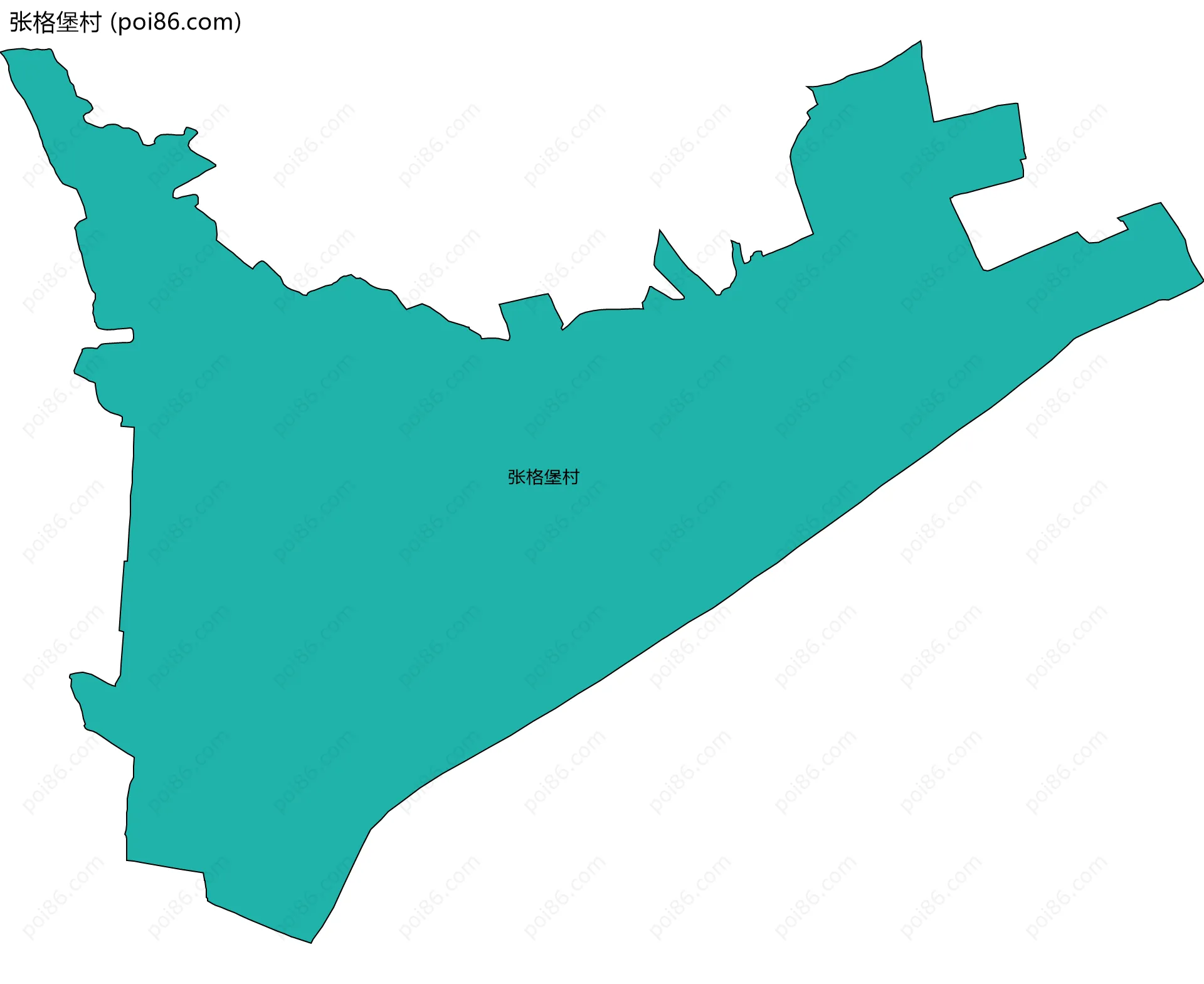 张格堡村边界地图