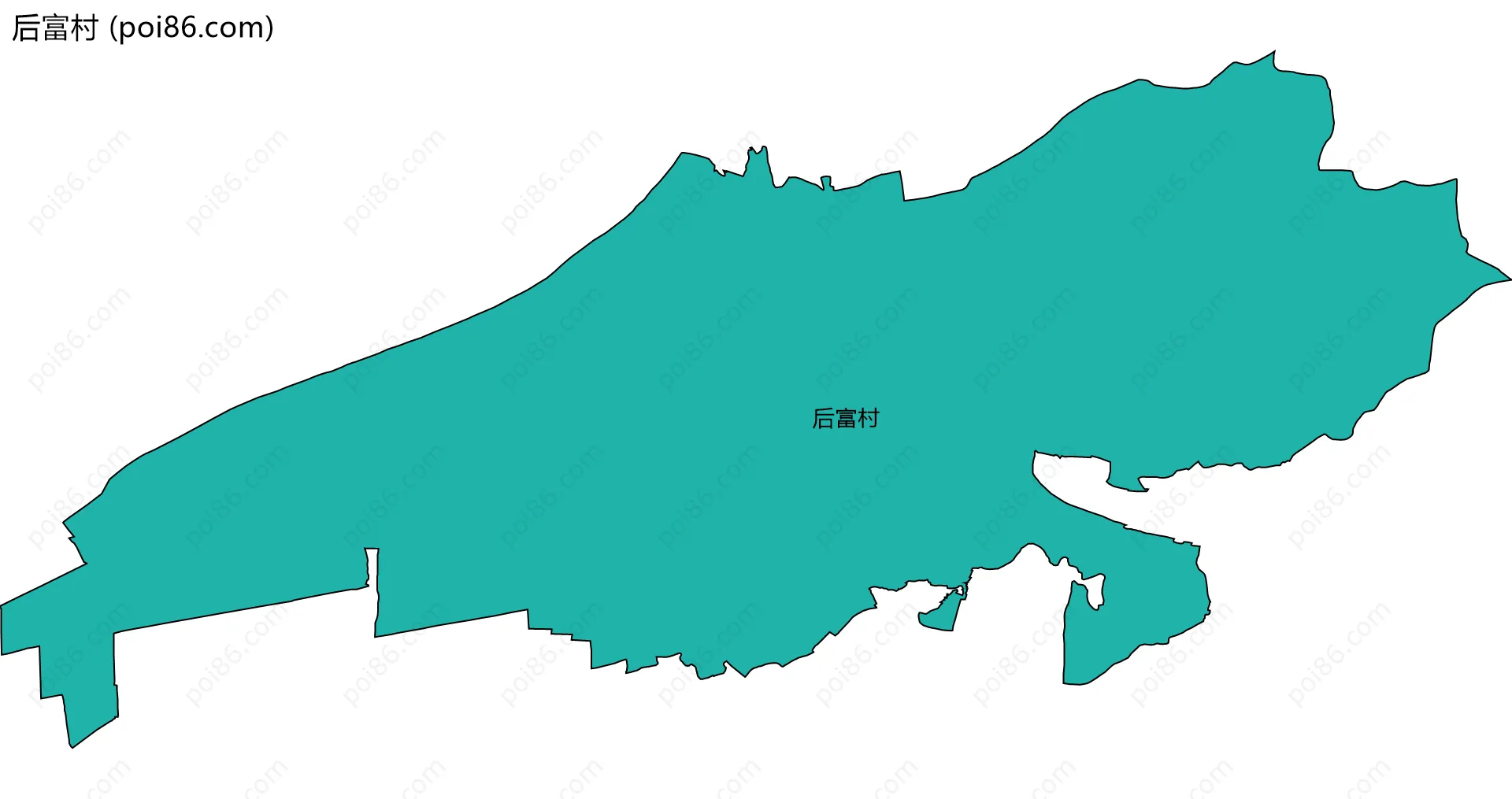 后富村边界地图