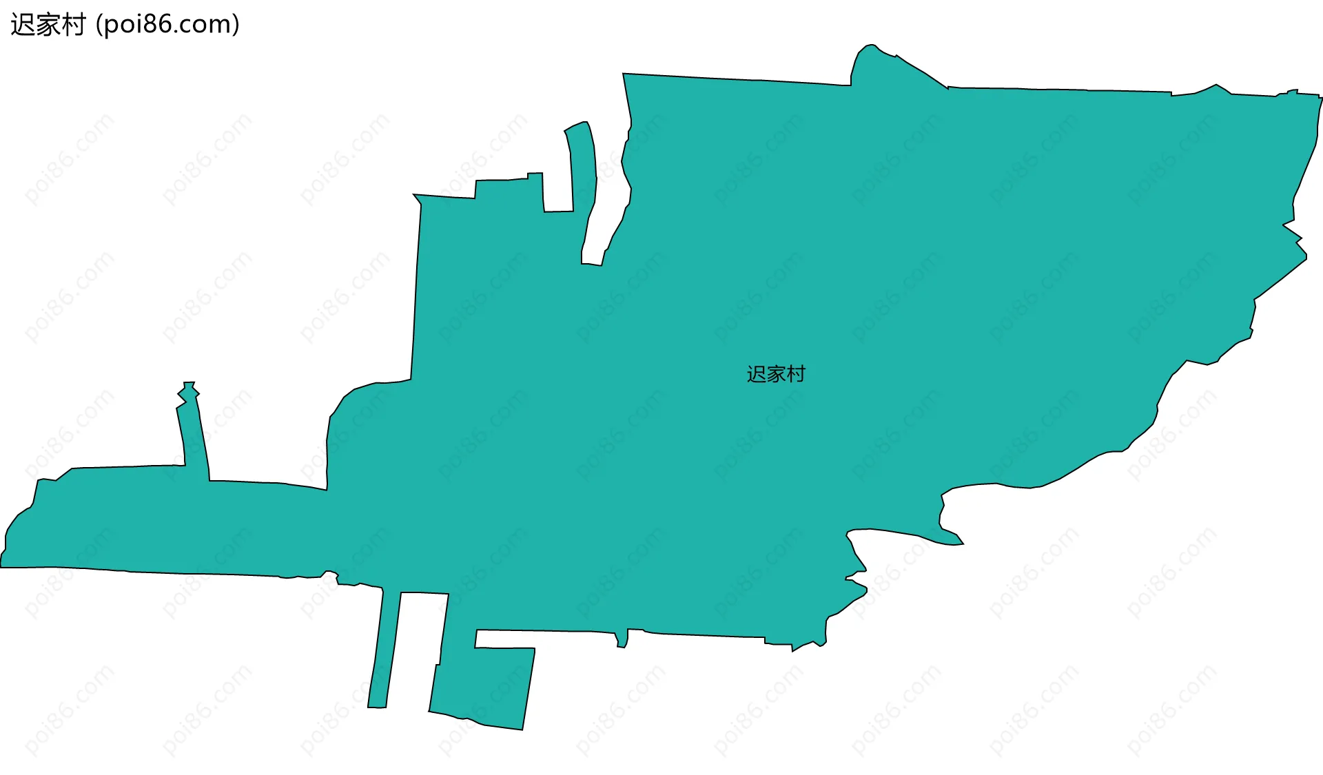 迟家村边界地图