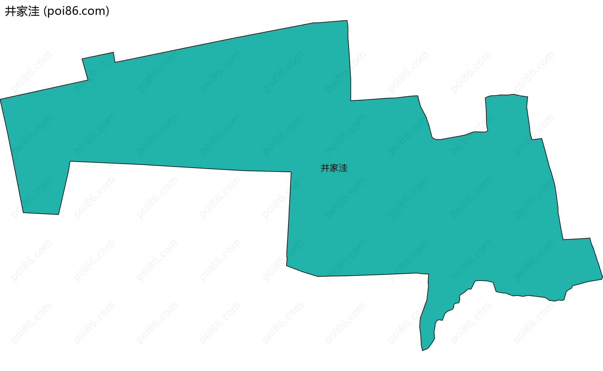 井家洼边界地图