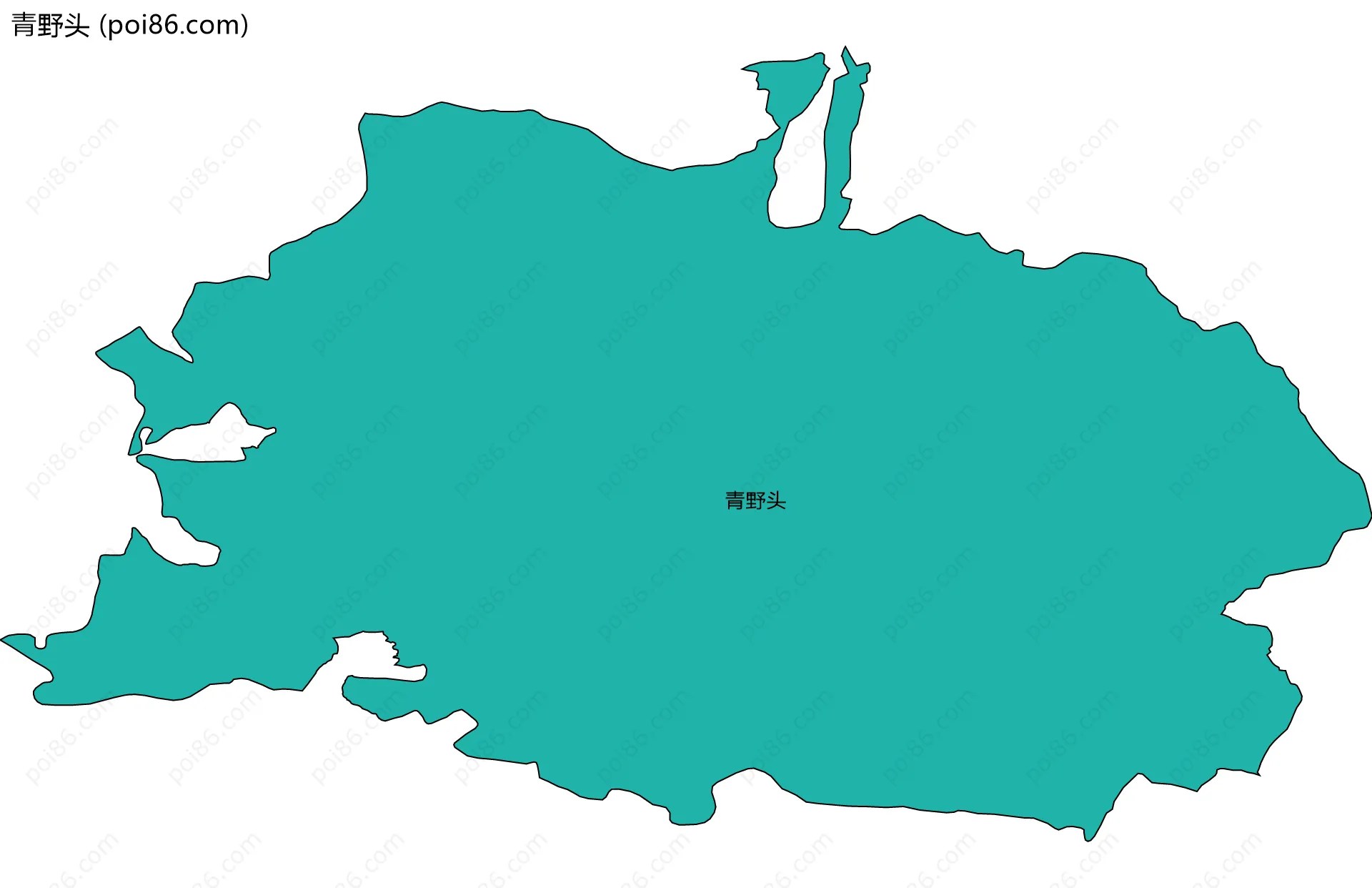 青野头边界地图