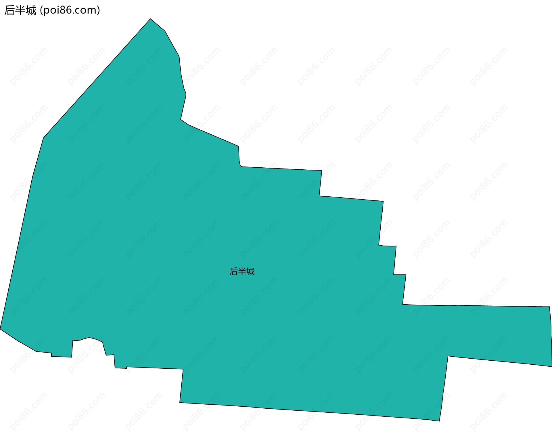 后半城边界地图