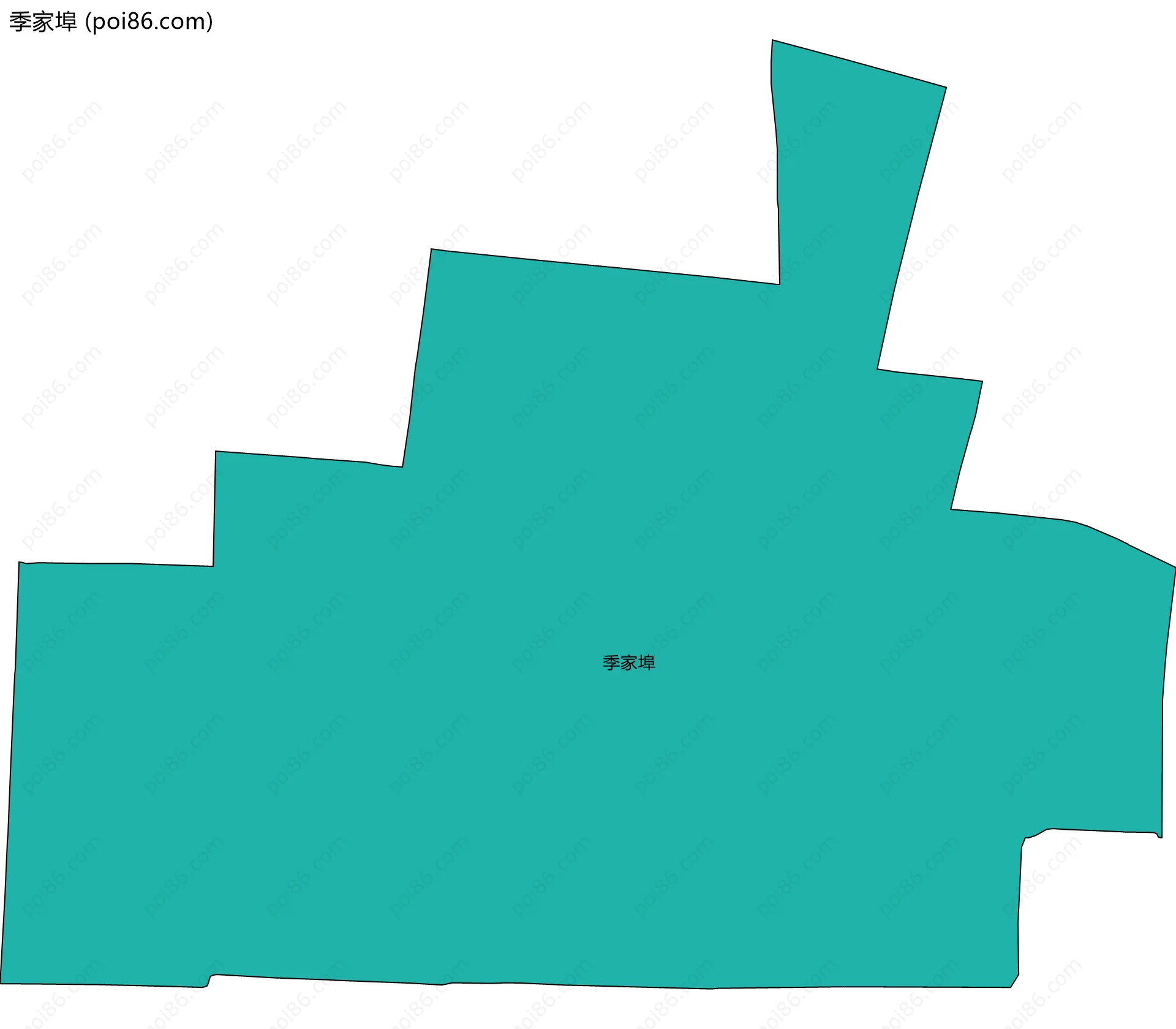 季家埠边界地图