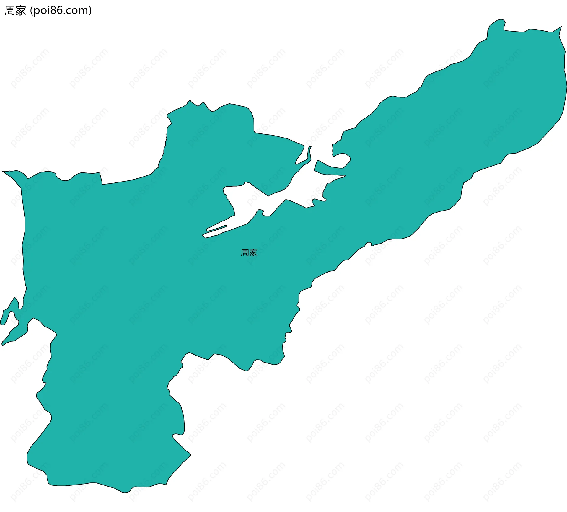 周家边界地图