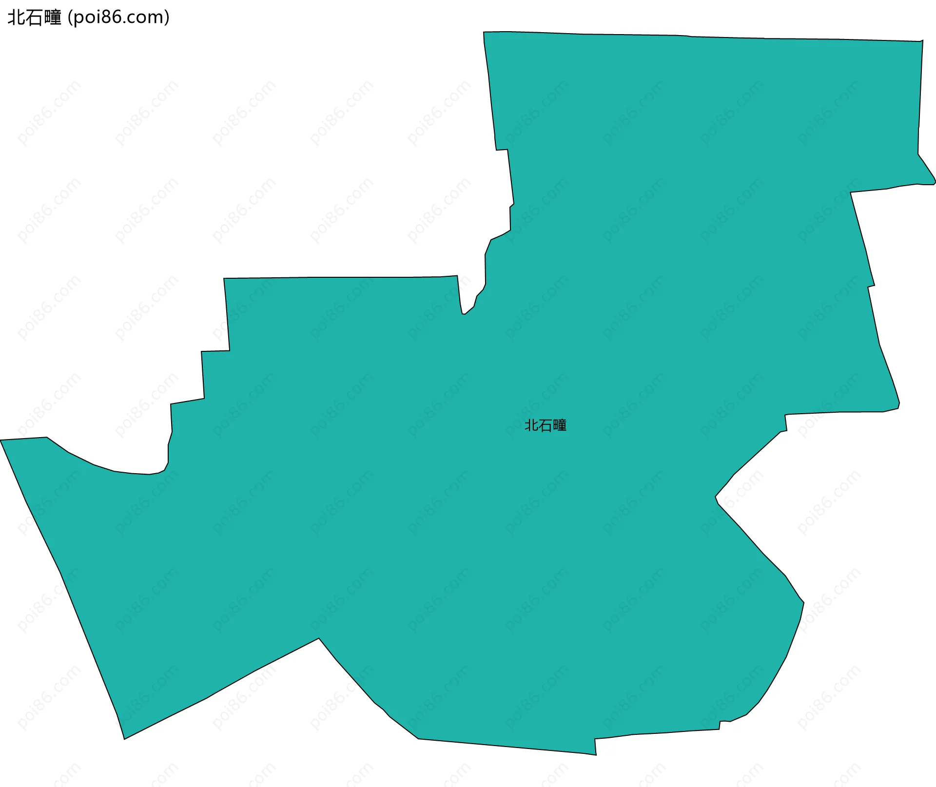 北石疃边界地图