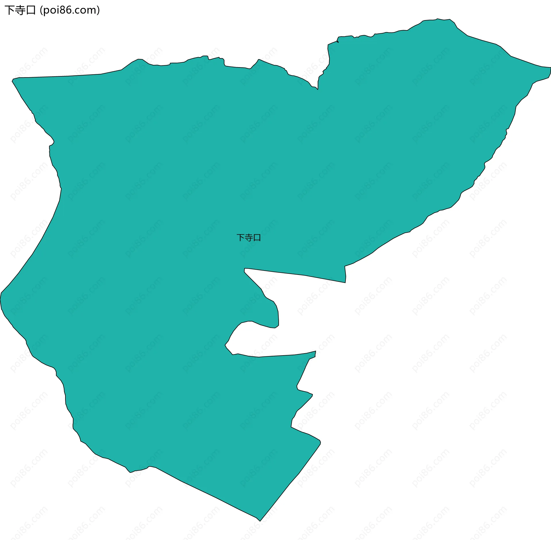 下寺口边界地图